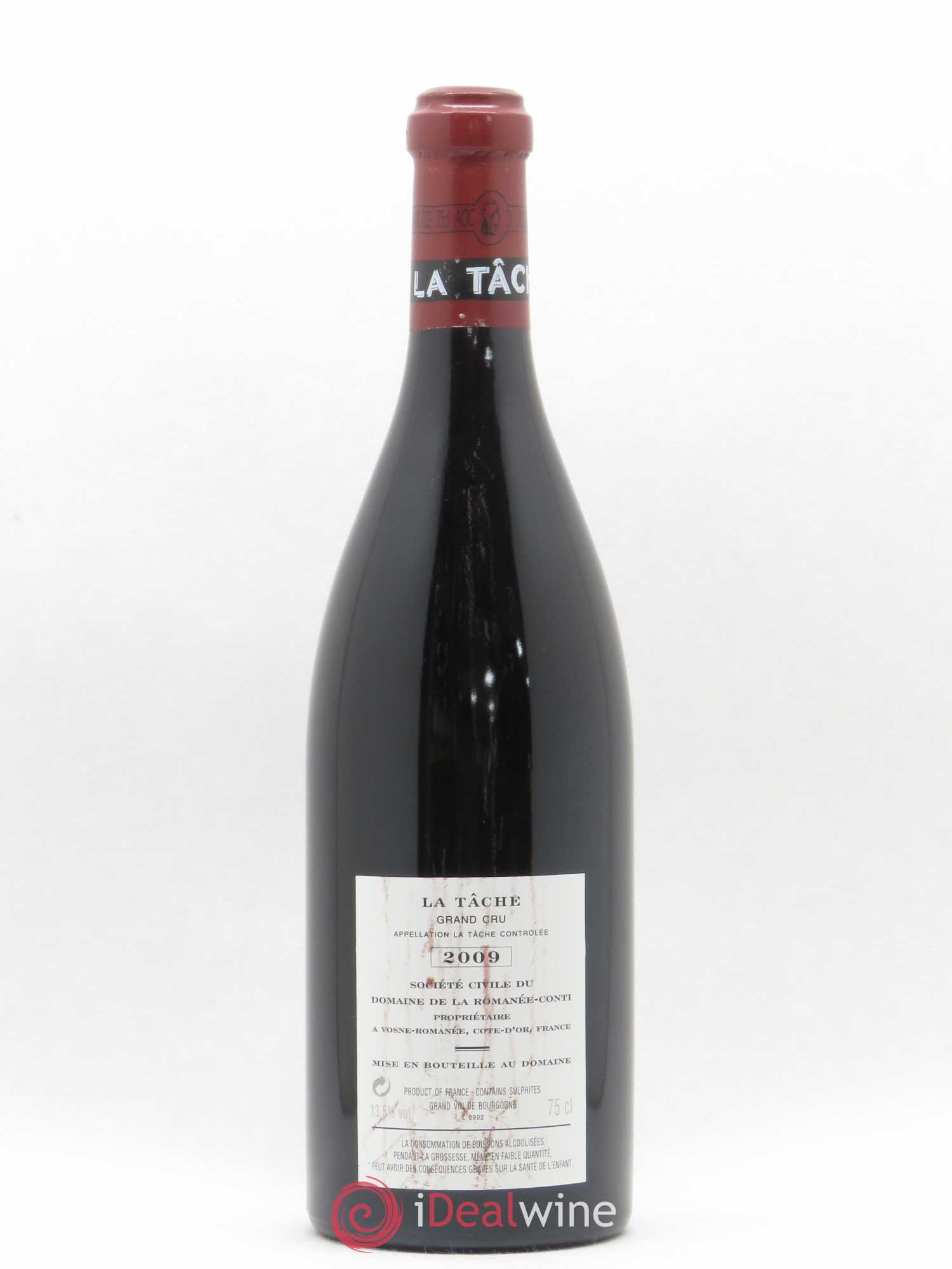 La Tâche Grand Cru Domaine de la Romanée-Conti 2009 - Lot de 1 bouteille - 1