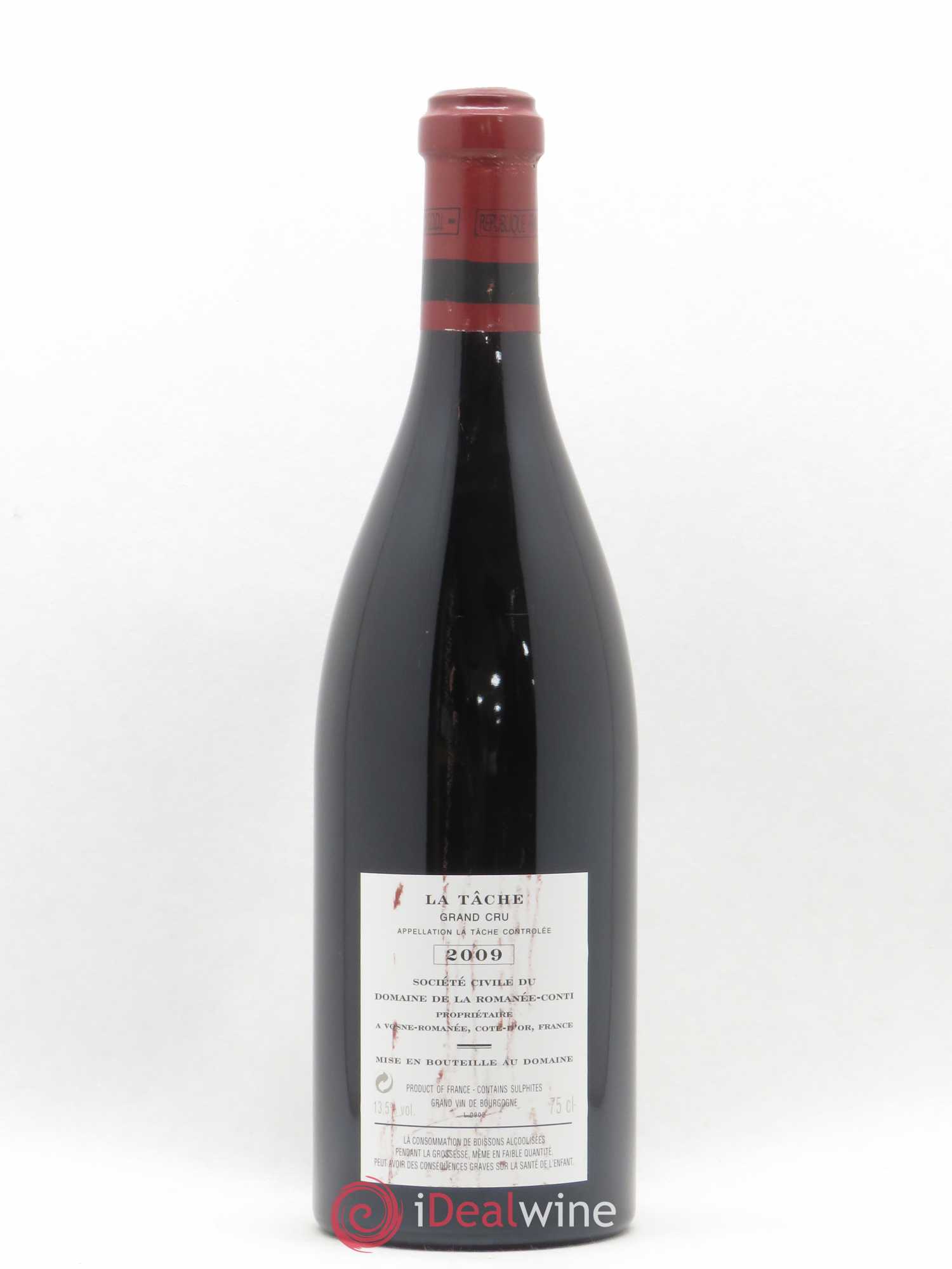 La Tâche Grand Cru Domaine de la Romanée-Conti 2009 - Lot de 1 bouteille - 1