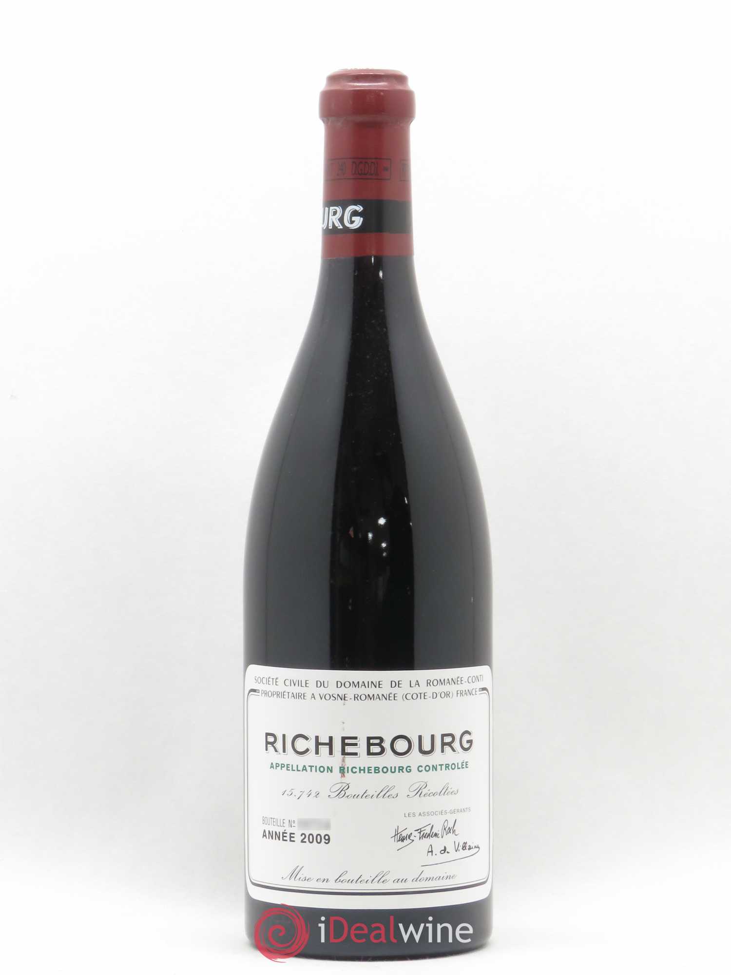 Richebourg Grand Cru Domaine de la Romanée-Conti 2009 - Lot de 1 bouteille - 0