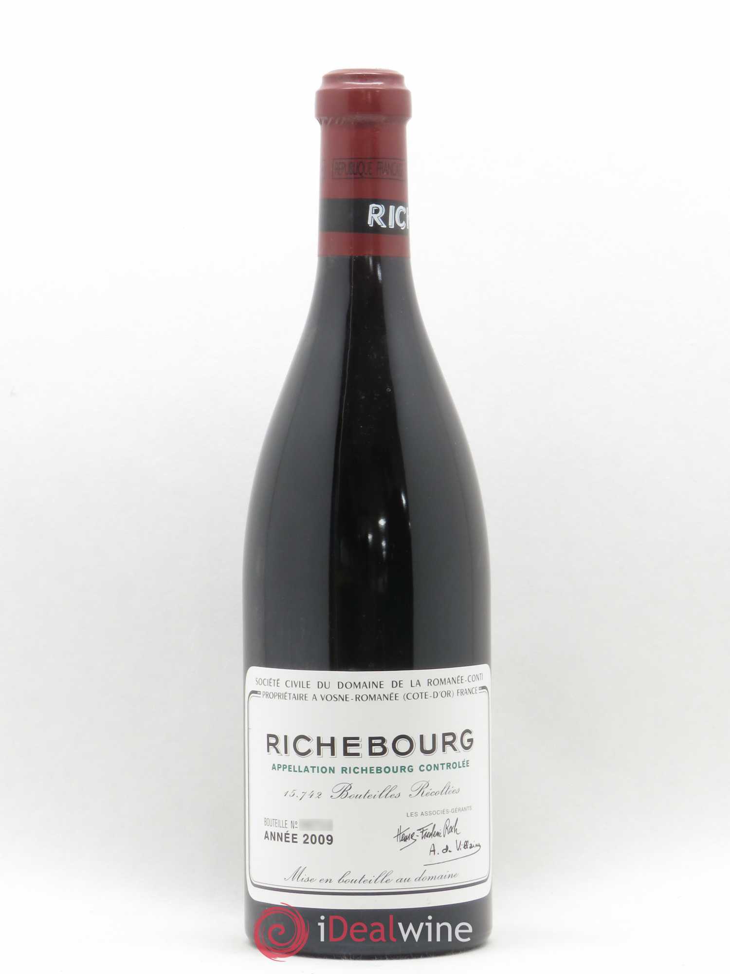 Richebourg Grand Cru Domaine de la Romanée-Conti 2009 - Lot de 1 bouteille - 0