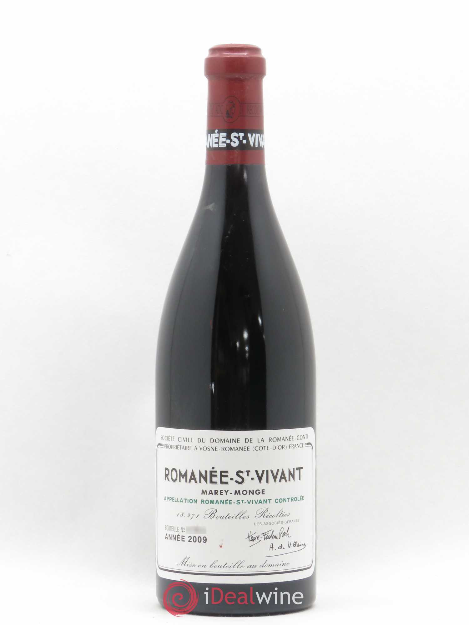 Romanée-Saint-Vivant Grand Cru Domaine de la Romanée-Conti 2009 - Lot de 1 bouteille - 0