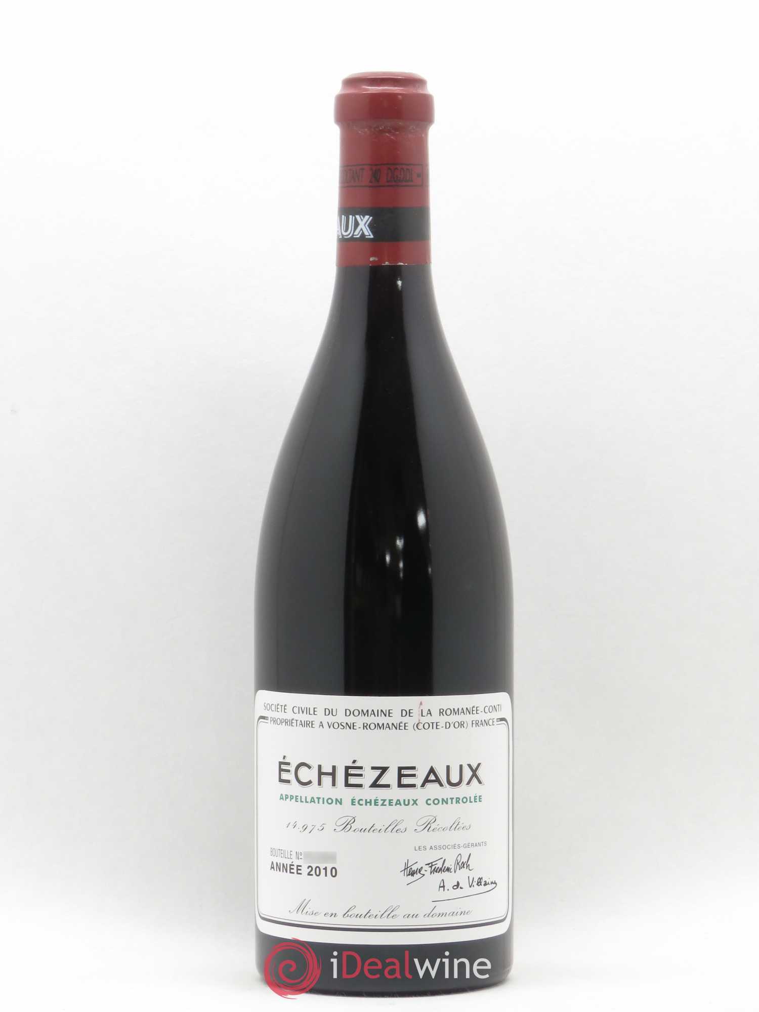 Echezeaux Grand Cru Domaine de la Romanée-Conti 2010 - Lot de 1 bouteille - 0