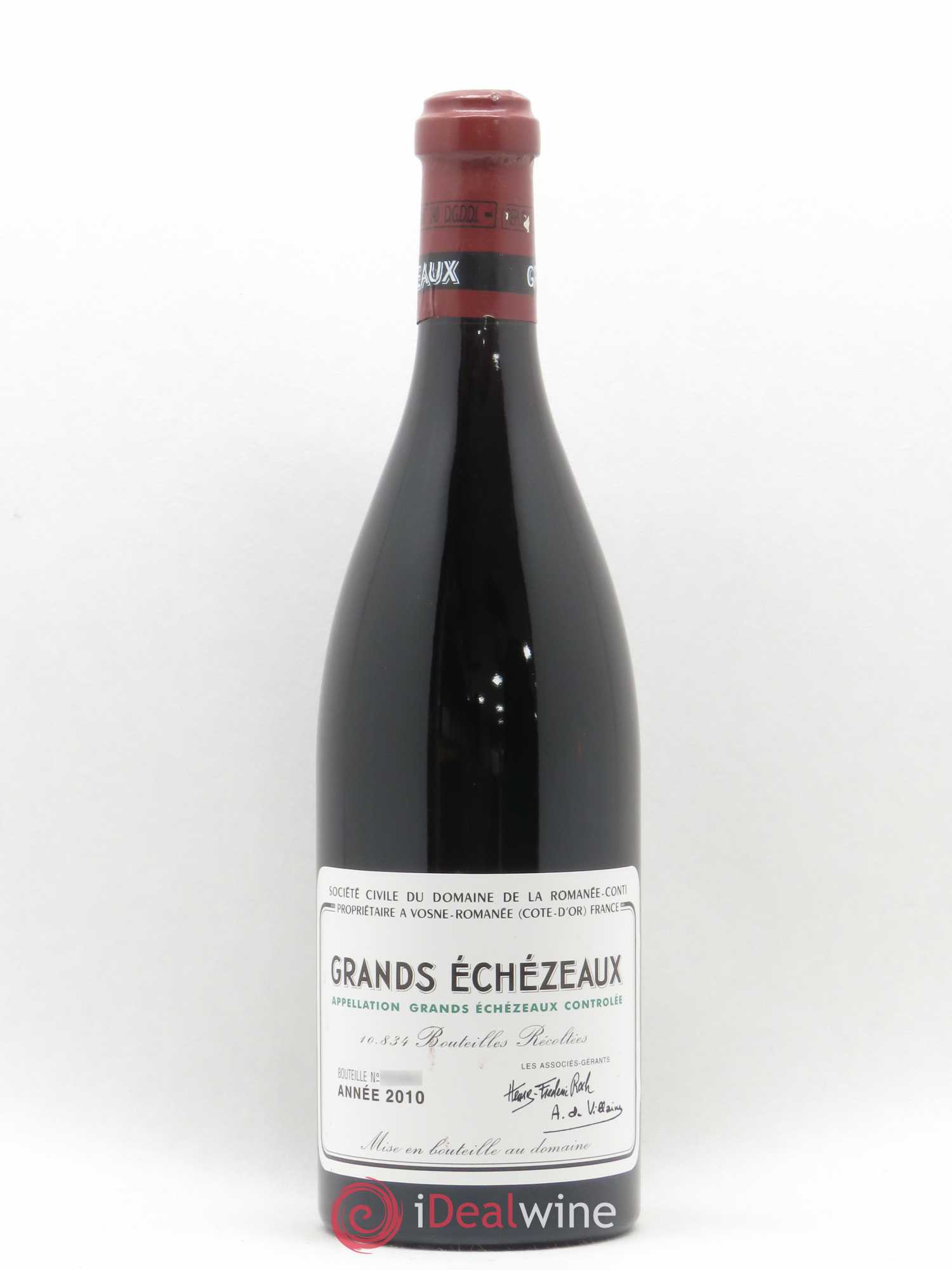 Grands-Echezeaux Grand Cru Domaine de la Romanée-Conti 2010 - Lot de 1 bouteille - 0