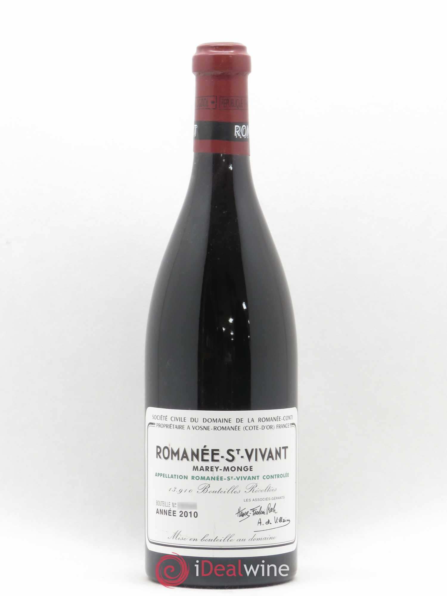 Romanée-Saint-Vivant Grand Cru Domaine de la Romanée-Conti 2010 - Lot de 1 bouteille - 0