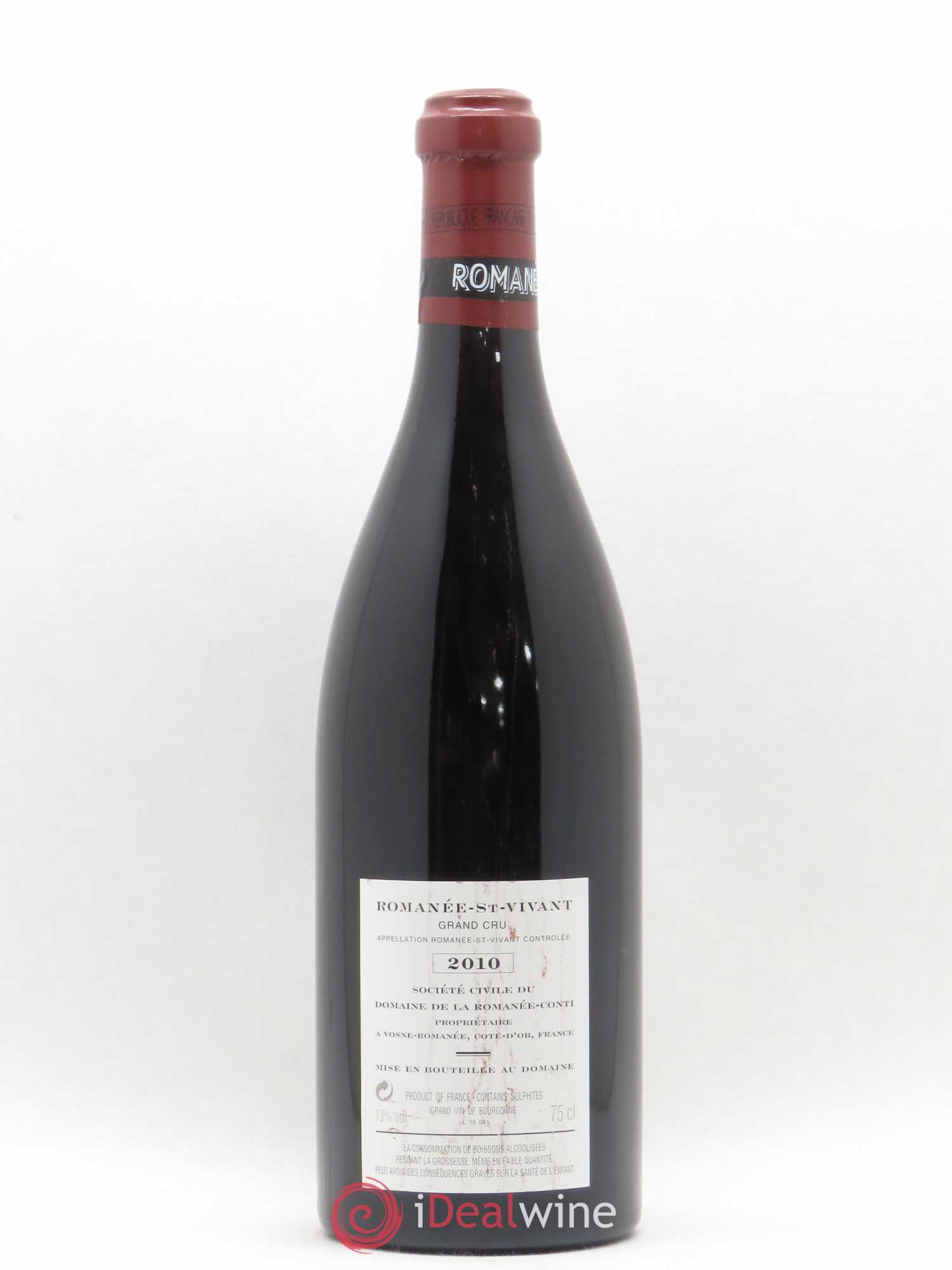 Romanée-Saint-Vivant Grand Cru Domaine de la Romanée-Conti 2010 - Lot de 1 bouteille - 1