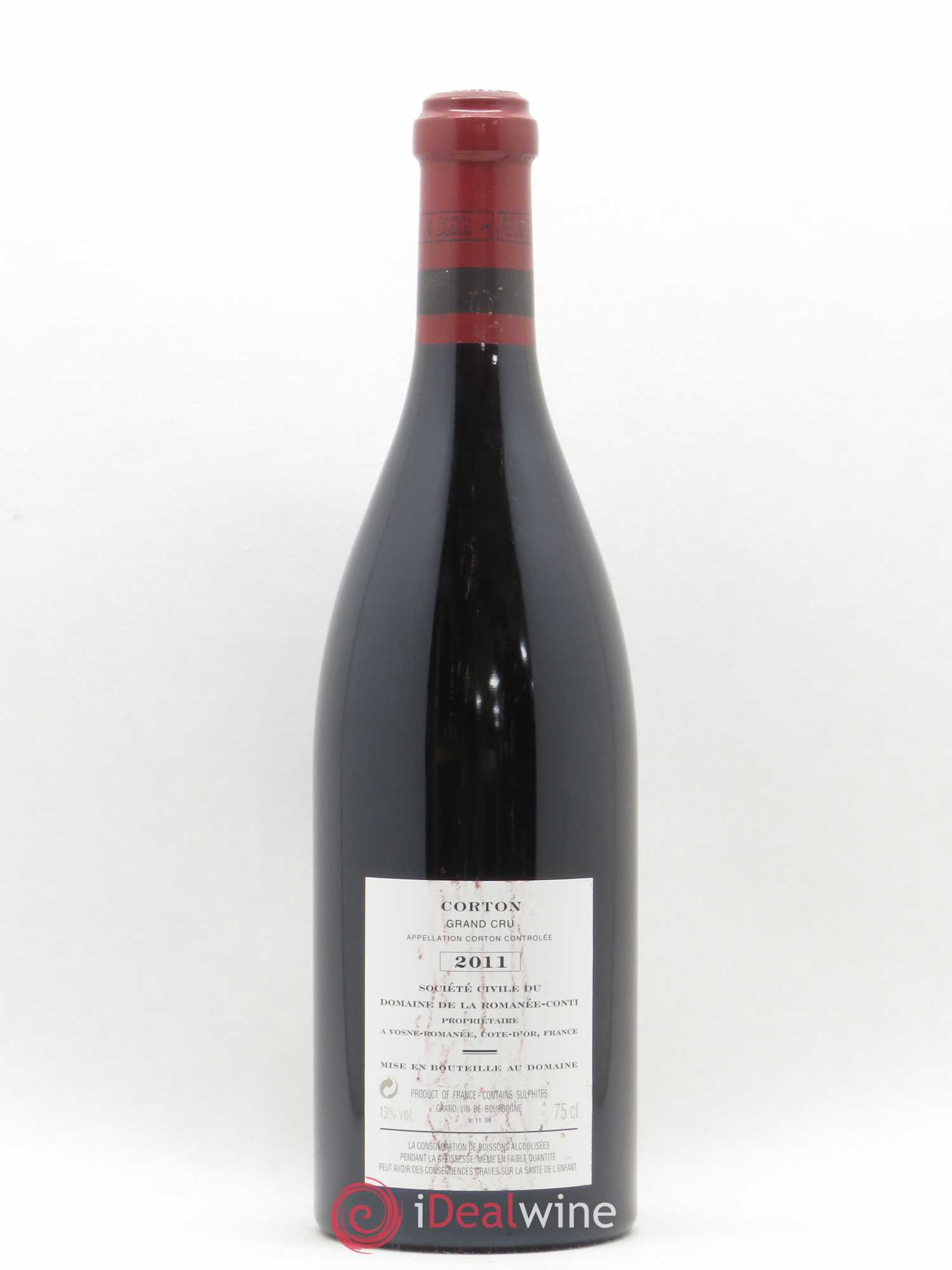 Corton Grand Cru Domaine de la Romanée-Conti 2011 - Lot de 1 bouteille - 1