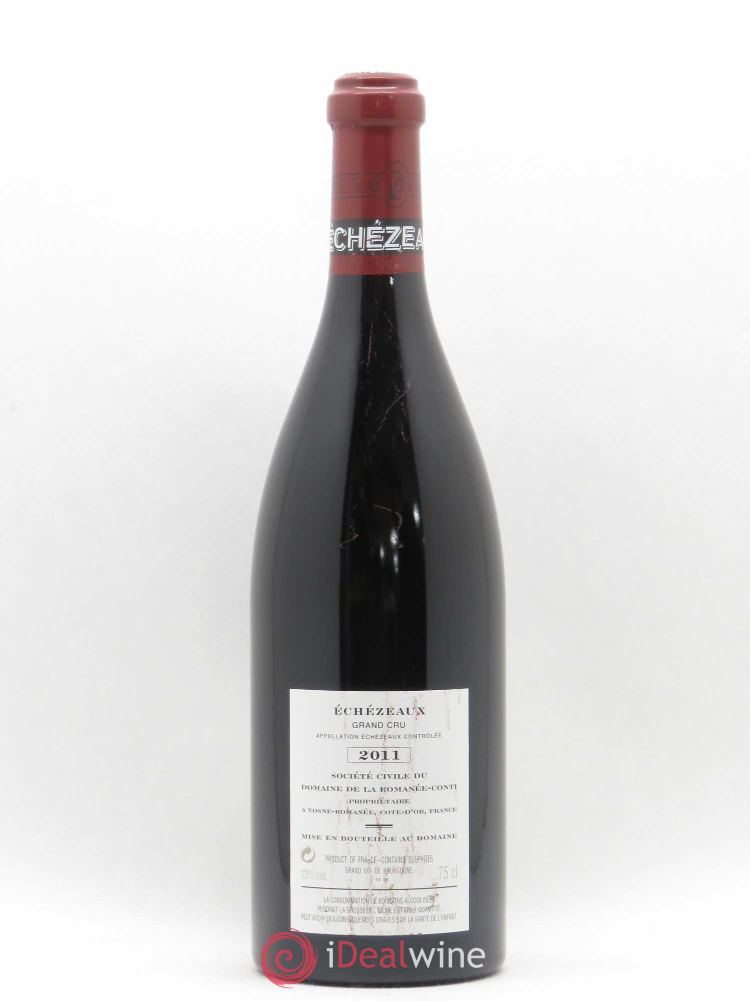 Echezeaux Grand Cru Domaine de la Romanée-Conti 2011 - Lot de 1 bouteille - 1