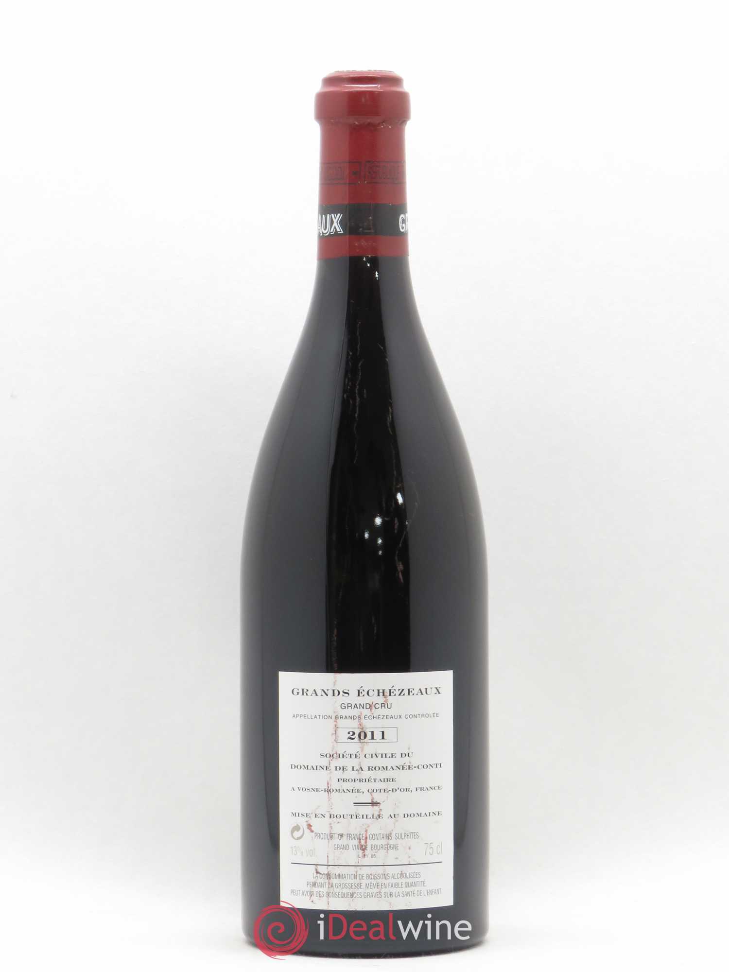 Grands-Echezeaux Grand Cru Domaine de la Romanée-Conti 2011 - Lot de 1 bouteille - 1