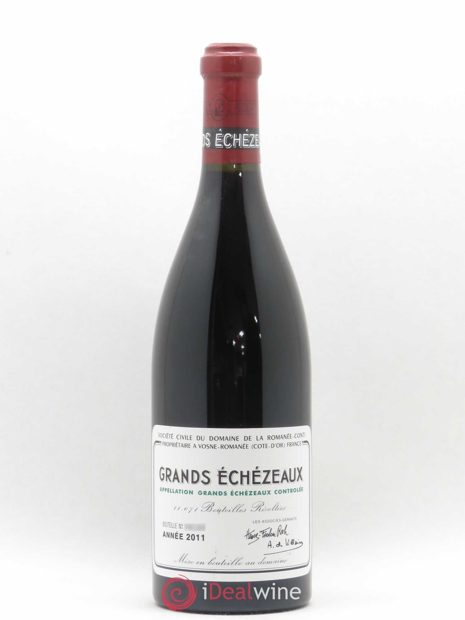Grands-Echezeaux Grand Cru Domaine de la Romanée-Conti 2011 - Lot de 1 bouteille - 0