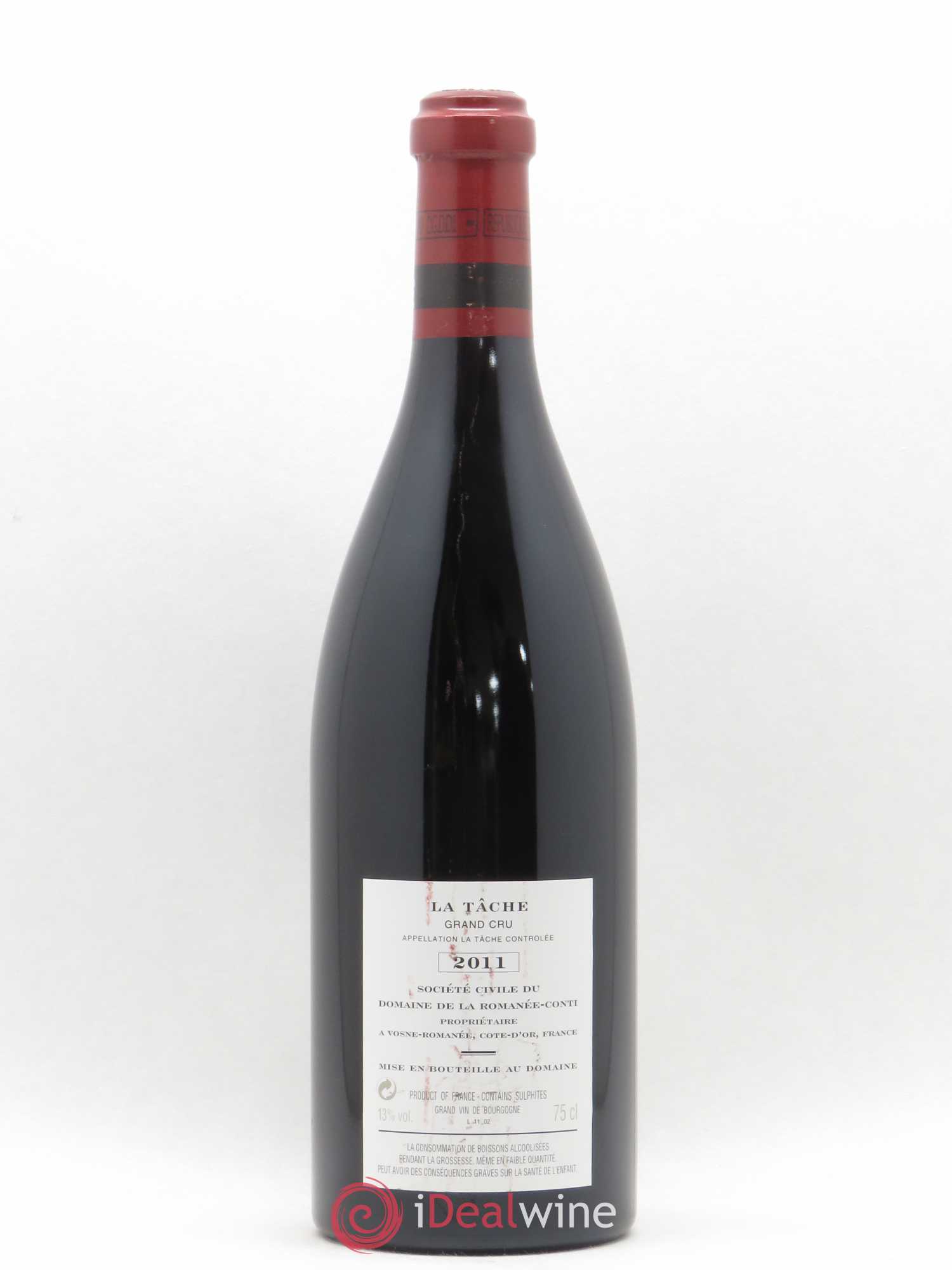 La Tâche Grand Cru Domaine de la Romanée-Conti 2011 - Lot de 1 bouteille - 1