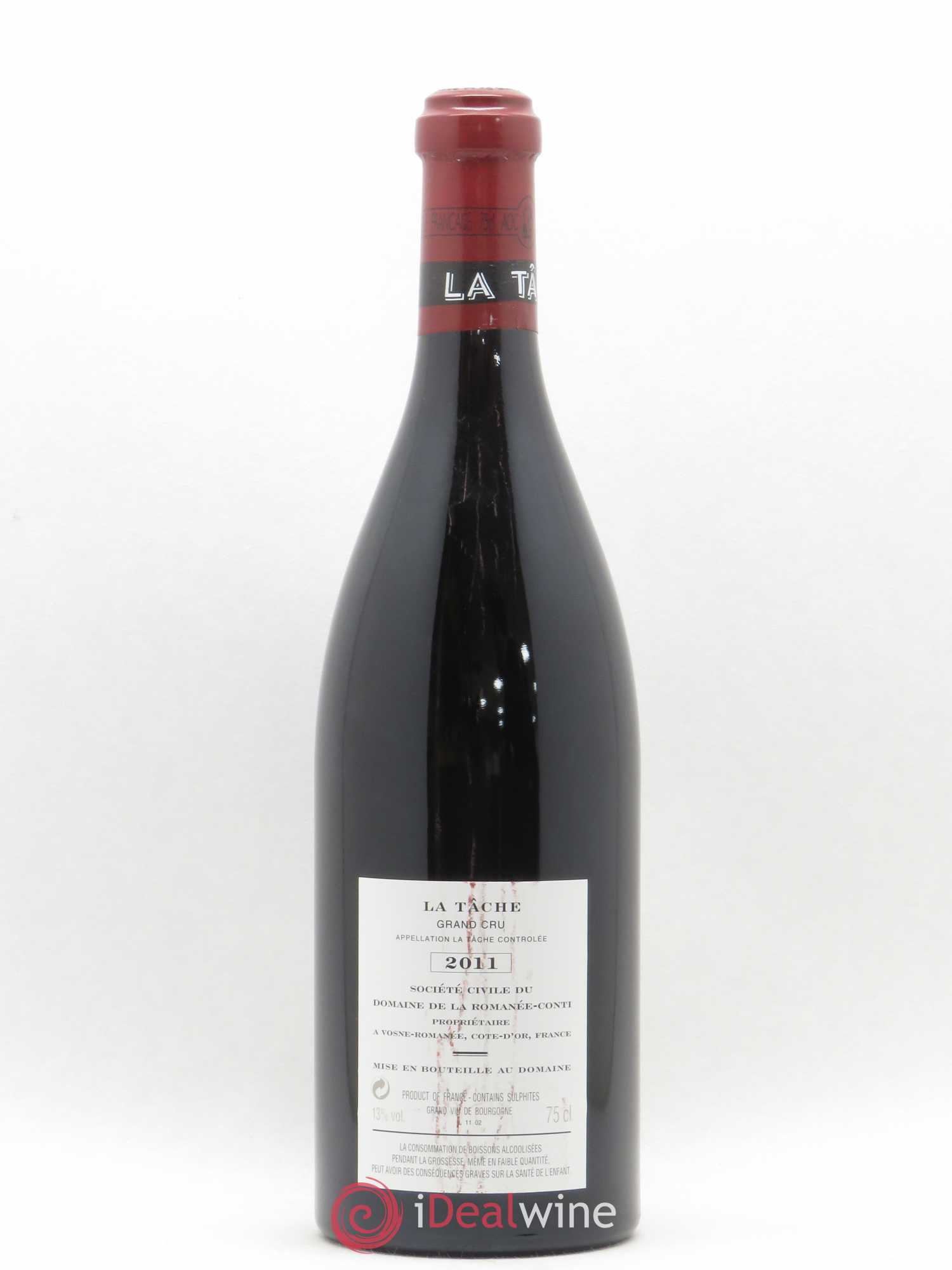 La Tâche Grand Cru Domaine de la Romanée-Conti 2011 - Lot de 1 bouteille - 1
