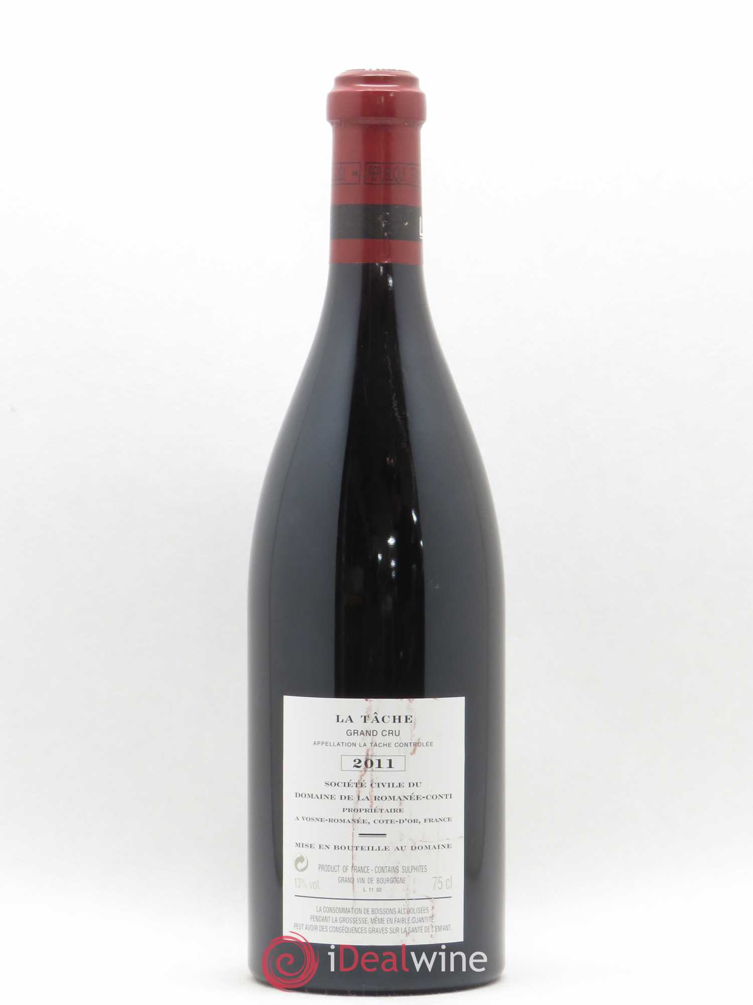 La Tâche Grand Cru Domaine de la Romanée-Conti 2011 - Lot de 1 bouteille - 1