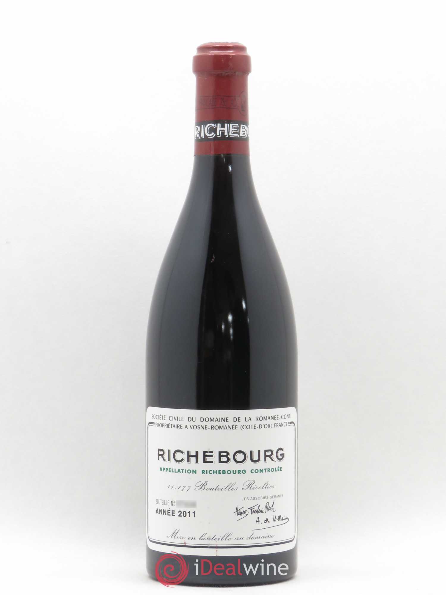 Richebourg Grand Cru Domaine de la Romanée-Conti 2011 - Lot de 1 bouteille - 0