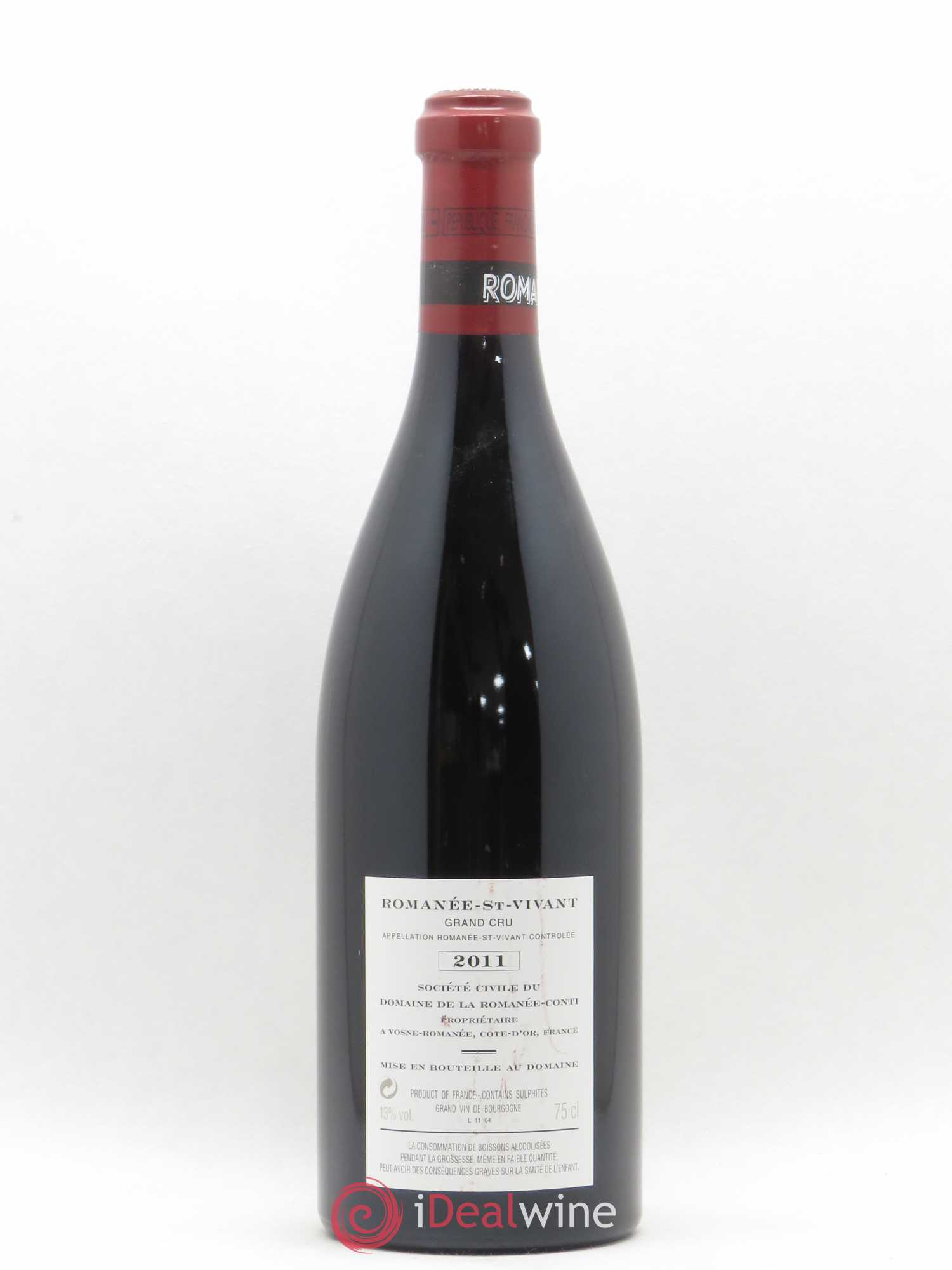 Romanée-Saint-Vivant Grand Cru Domaine de la Romanée-Conti 2011 - Lot de 1 bouteille - 1