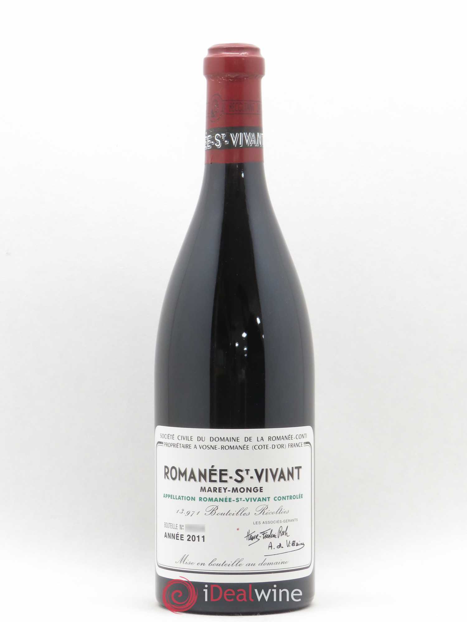 Romanée-Saint-Vivant Grand Cru Domaine de la Romanée-Conti 2011 - Lot de 1 bouteille - 0