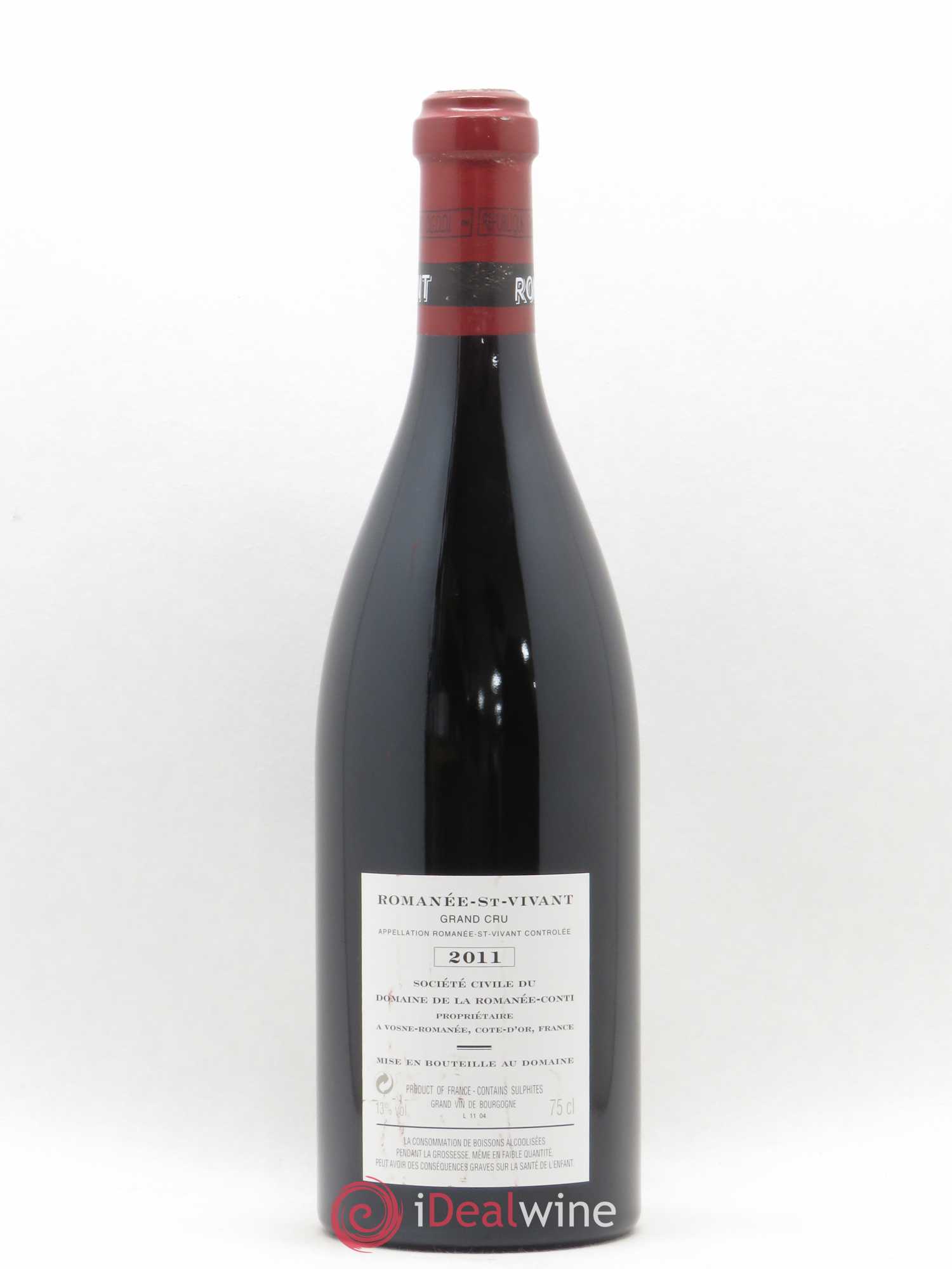 Romanée-Saint-Vivant Grand Cru Domaine de la Romanée-Conti 2011 - Lot de 1 bouteille - 1