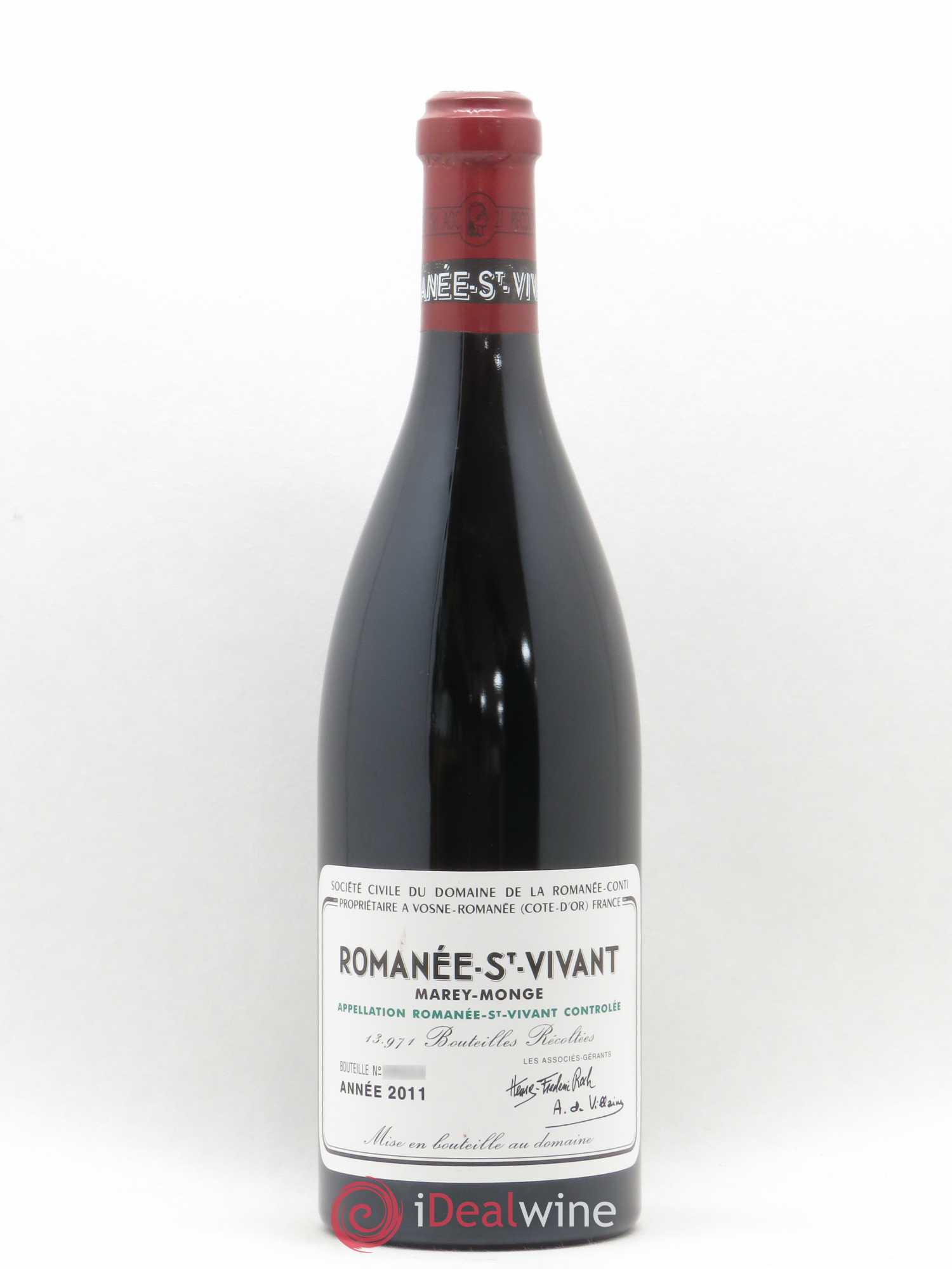Romanée-Saint-Vivant Grand Cru Domaine de la Romanée-Conti 2011 - Lot de 1 bouteille - 0