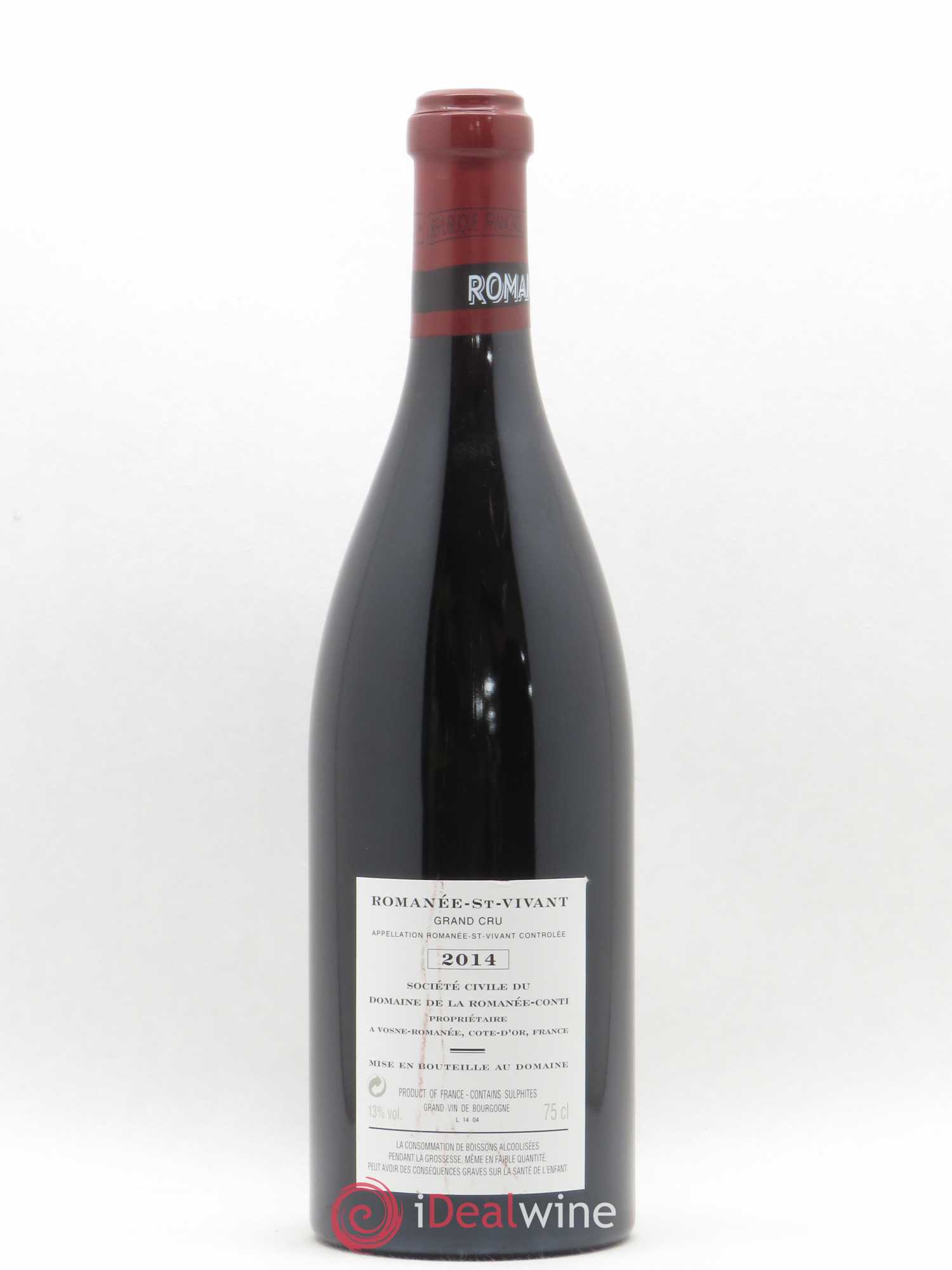 Romanée-Saint-Vivant Grand Cru Domaine de la Romanée-Conti 2014 - Lot de 1 bouteille - 1