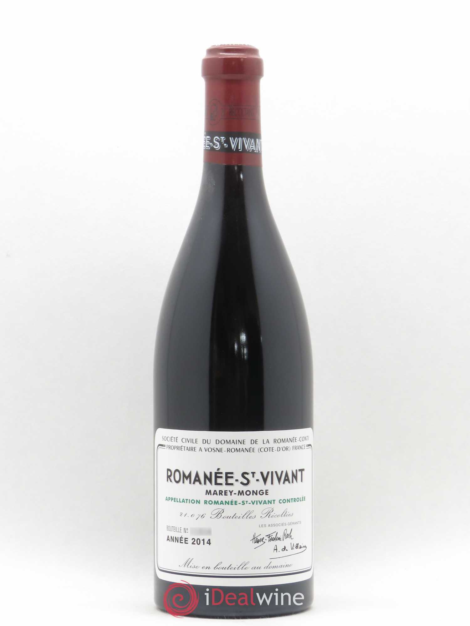 Romanée-Saint-Vivant Grand Cru Domaine de la Romanée-Conti 2014 - Lot de 1 bouteille - 0