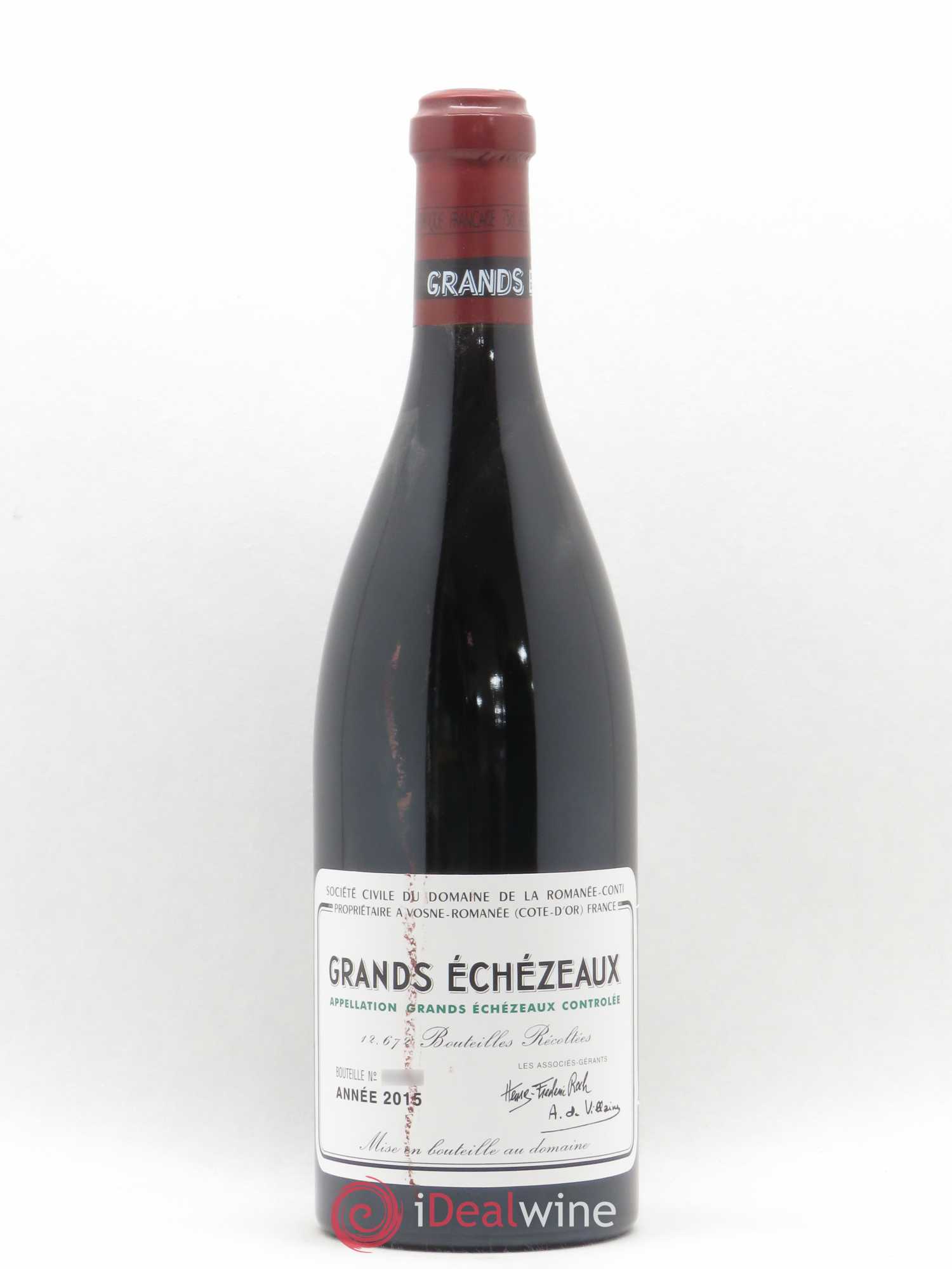 Grands-Echezeaux Grand Cru Domaine de la Romanée-Conti 2015 - Lot de 1 bouteille - 0