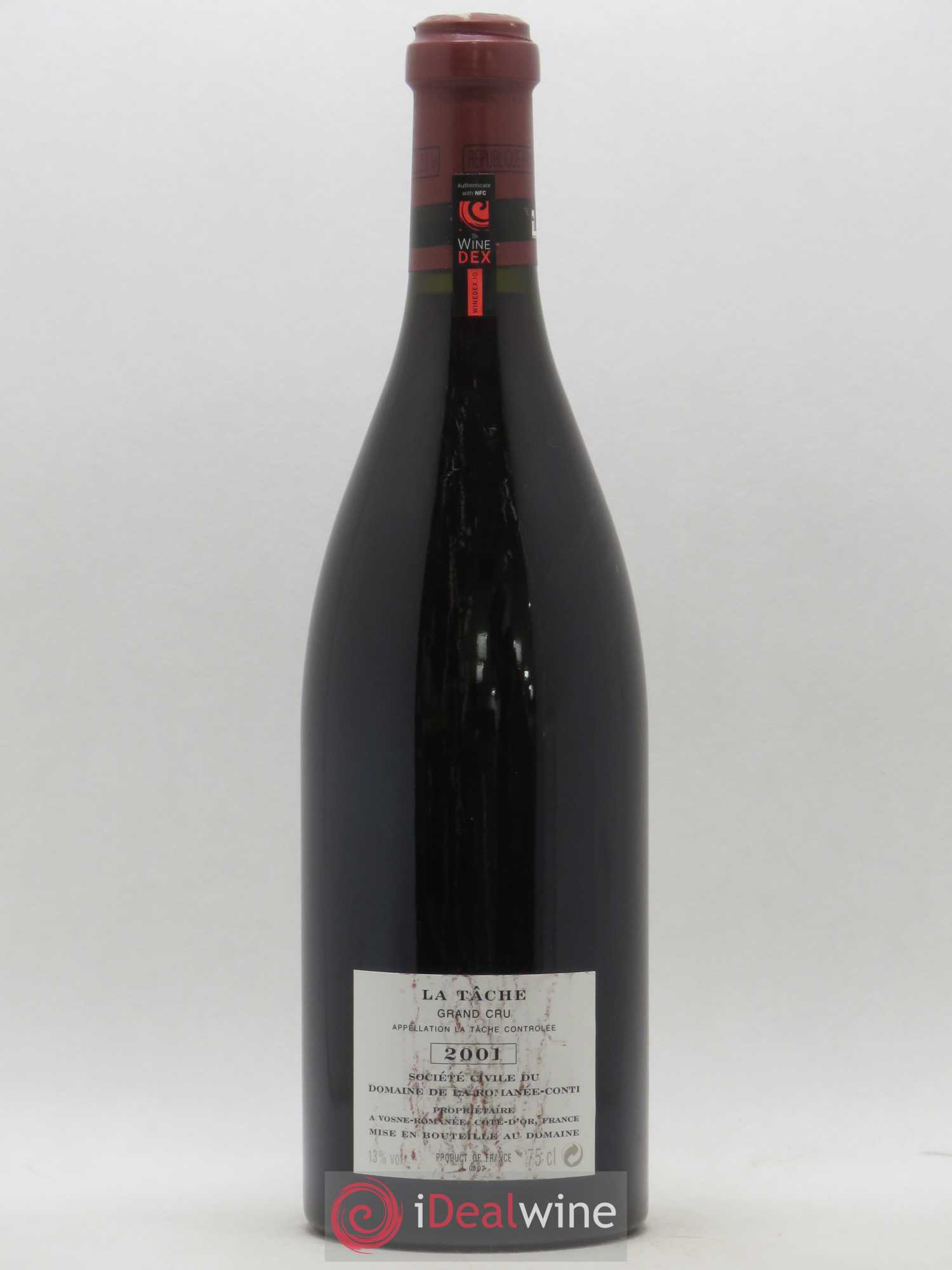 La Tâche Grand Cru Domaine de la Romanée-Conti 2001 - Lot de 1 bouteille - 1