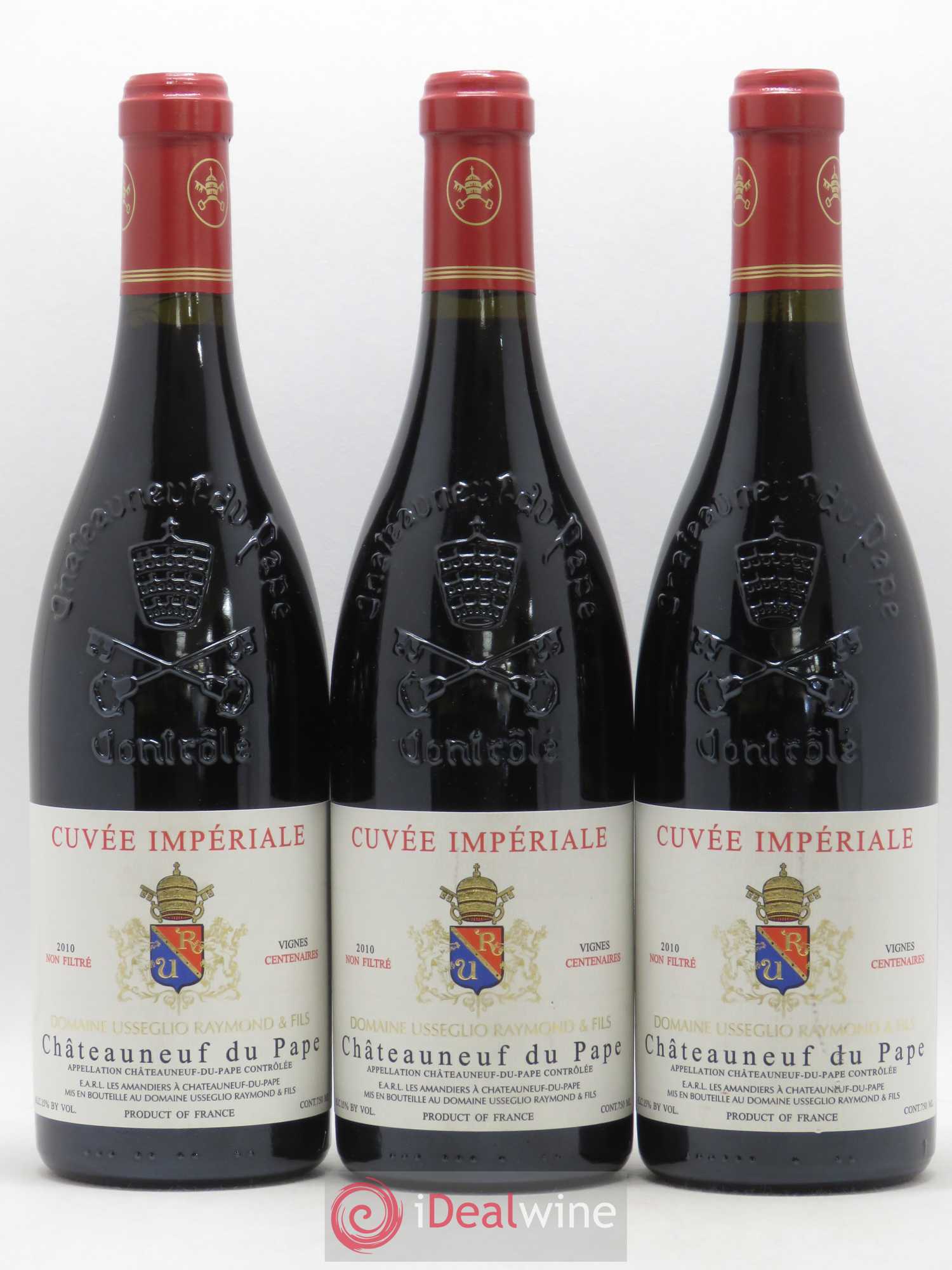 Châteauneuf-du-Pape Cuvée Impériale Raymond Usseglio & Fils (Domaine) 2010 - Lot de 3 bouteilles - 0