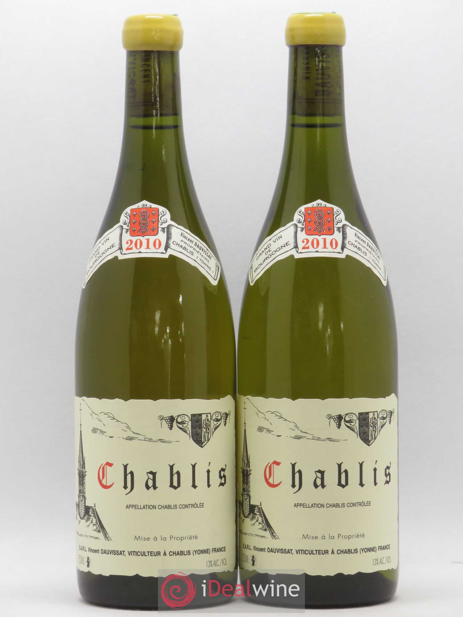 Chablis Vincent Dauvissat (Domaine) 2010 - Lot de 2 bouteilles - 0
