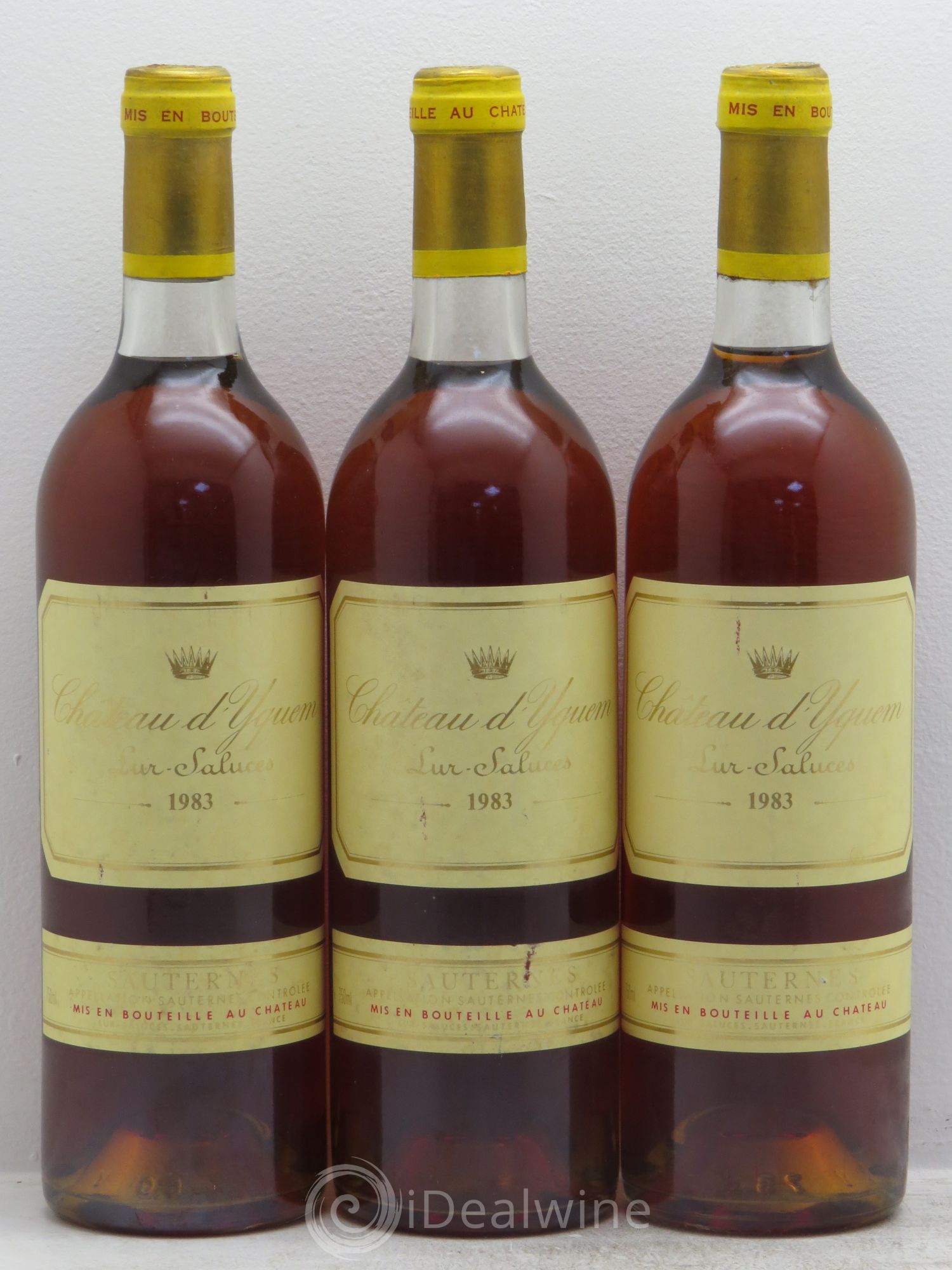 Château d' Yquem 1er Cru Classé Supérieur 1983 - Lotto di 3 bottiglie - 0