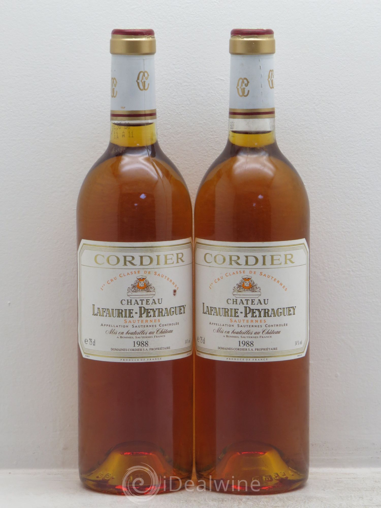 Château Lafaurie-Peyraguey 1er Grand Cru Classé 1988 - Lotto di 2 bottiglie - 0
