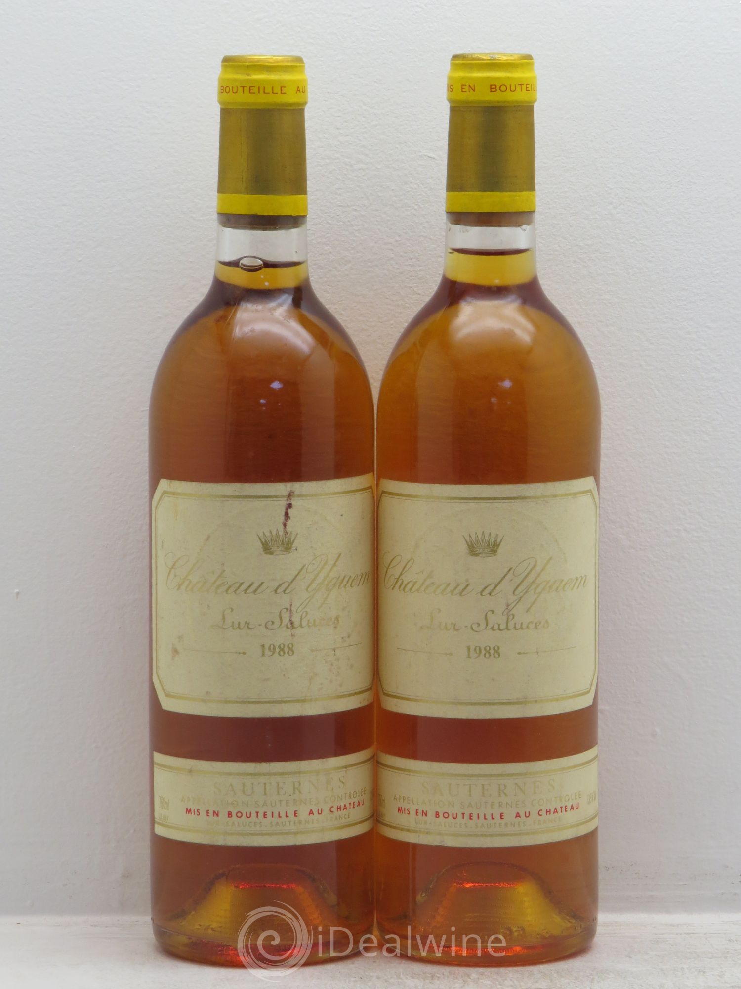 Château d' Yquem 1er Cru Classé Supérieur 1988 - Lotto di 2 bottiglie - 0