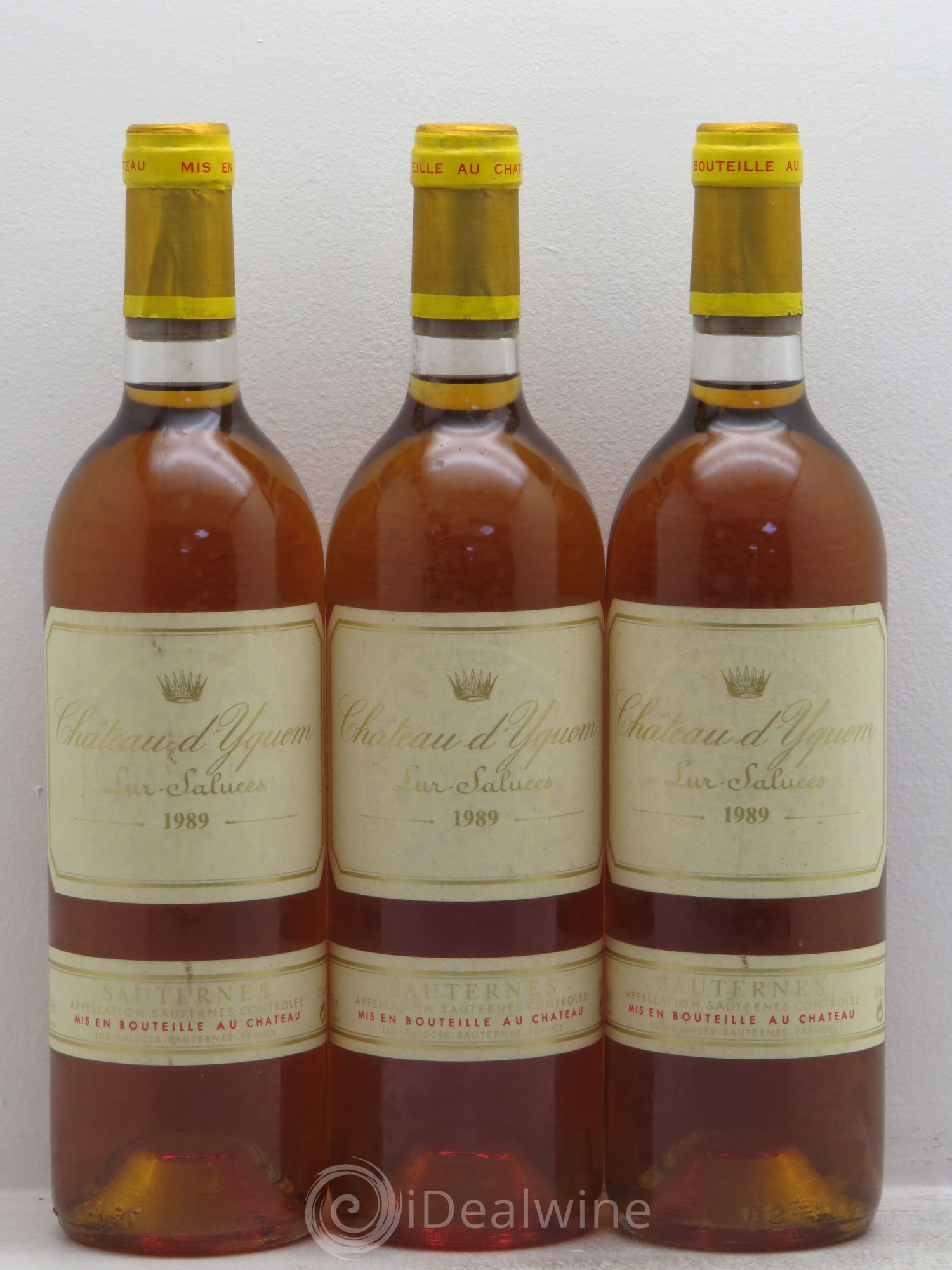 Château d' Yquem 1er Cru Classé Supérieur 1989 - Lotto di 3 bottiglie - 0