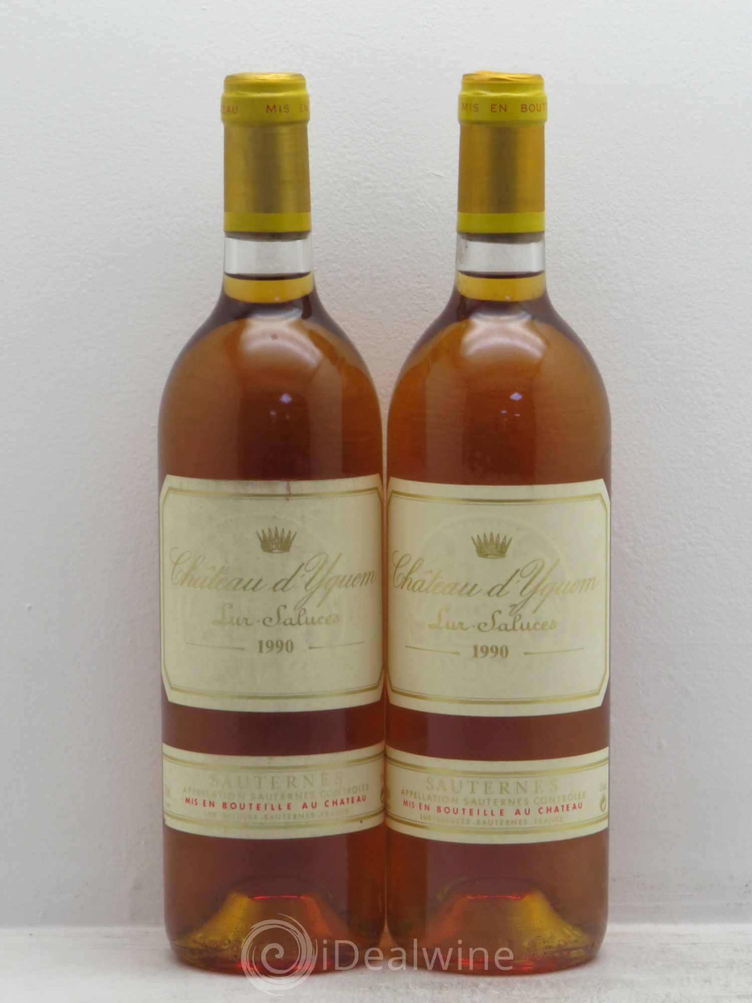 Château d' Yquem 1er Cru Classé Supérieur 1990 - Lotto di 2 bottiglie - 0
