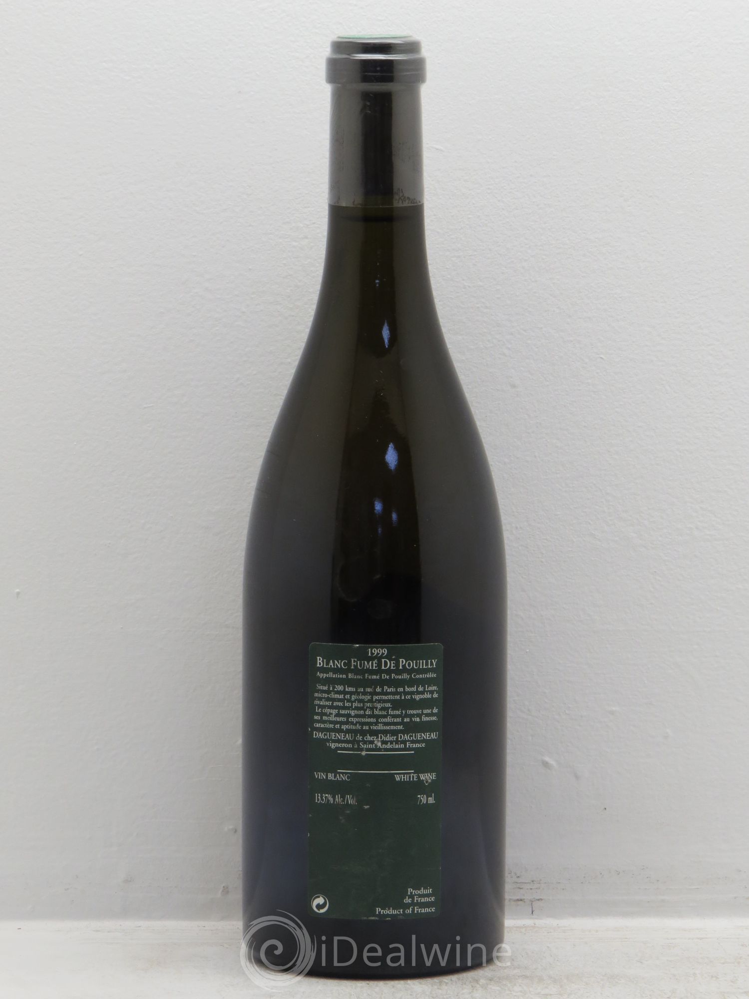 Vin de France (anciennement Pouilly-Fumé) Silex Dagueneau (Domaine Didier - Louis-Benjamin) 1999 - Lot de 1 bouteille - 1