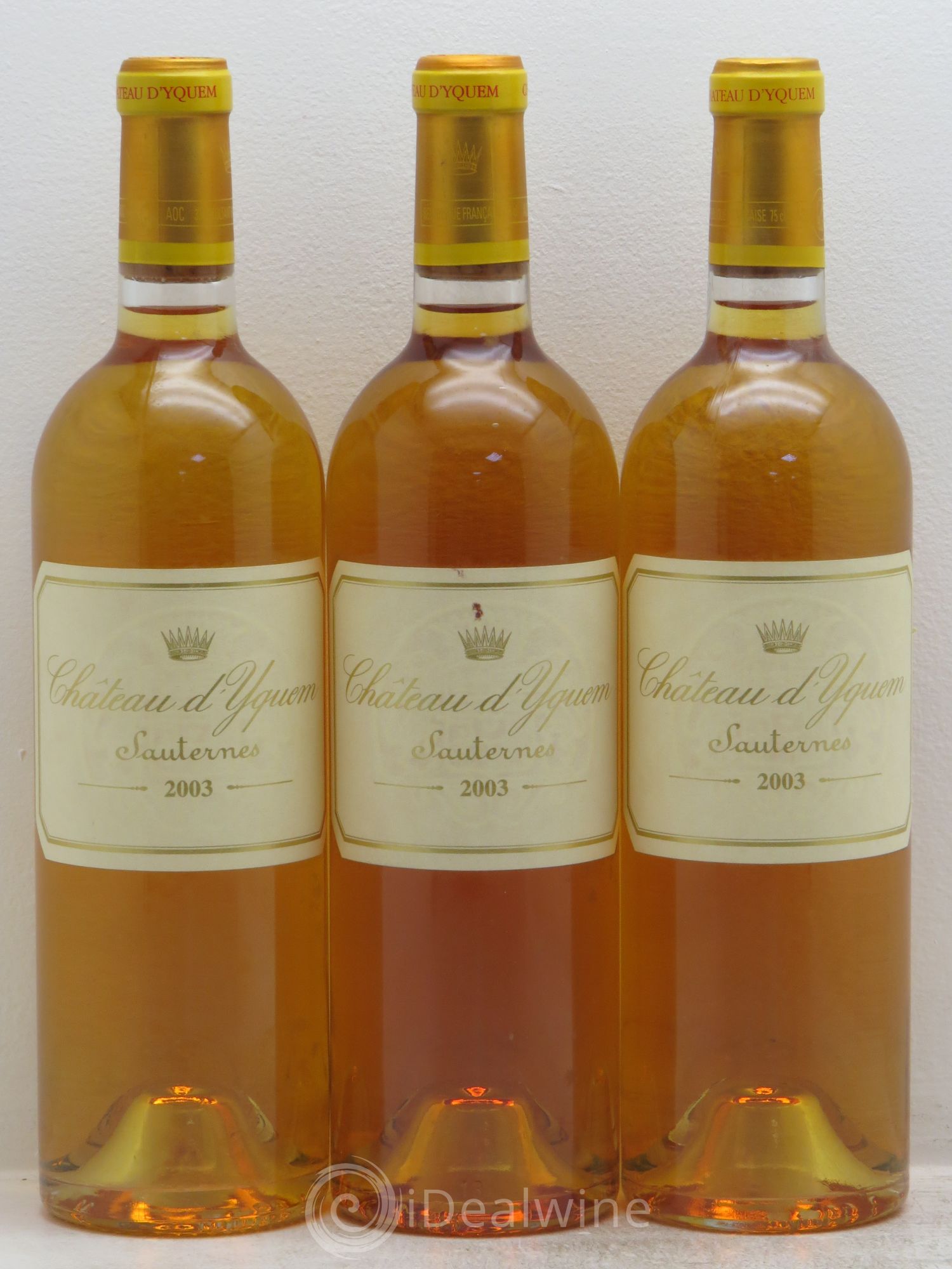 Château d' Yquem 1er Cru Classé Supérieur 2003 - Lotto di 3 bottiglie - 0