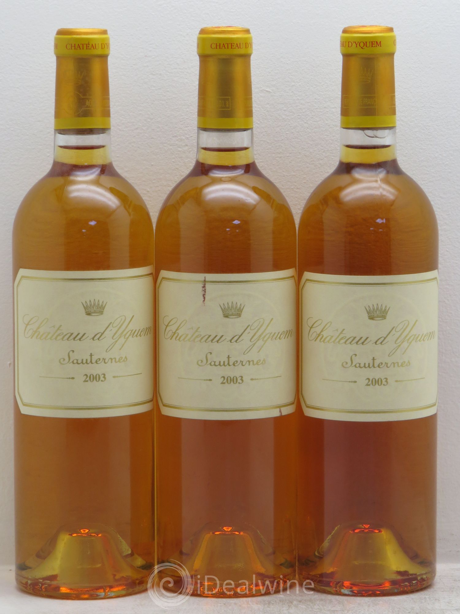 Château d' Yquem 1er Cru Classé Supérieur 2003 - Lotto di 3 bottiglie - 0