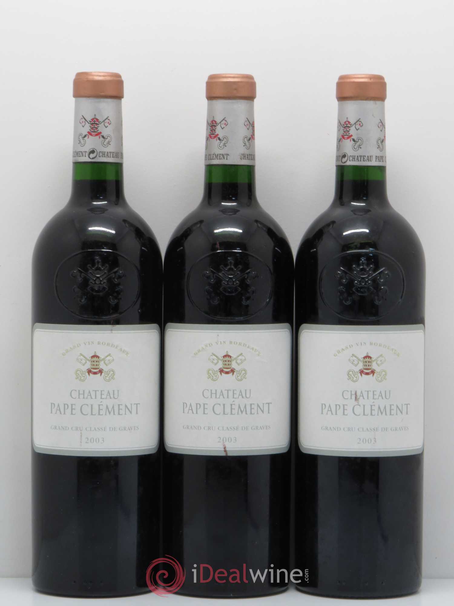 Château Pape Clément Cru Classé de Graves 2003 - Lot de 6 bouteilles - 1