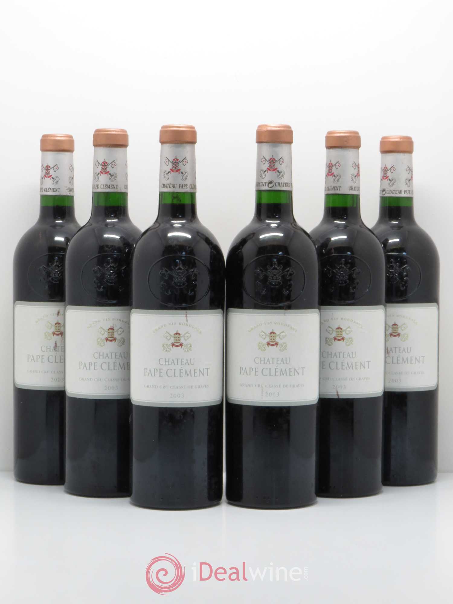 Château Pape Clément Cru Classé de Graves 2003 - Lot de 6 bouteilles - 0