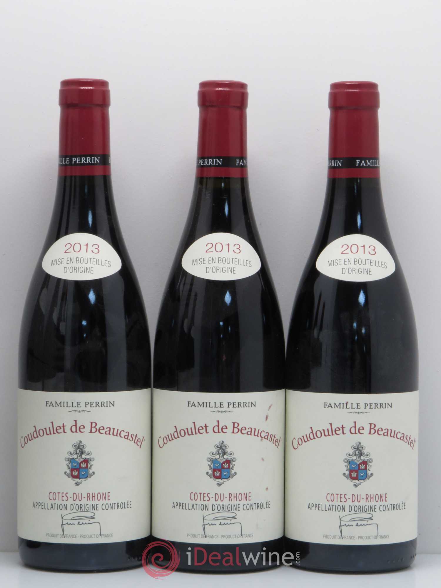 Côtes-du-Rhône Coudoulet de Beaucastel Famille Perrin 2013 - Lot de 6 bouteilles - 1
