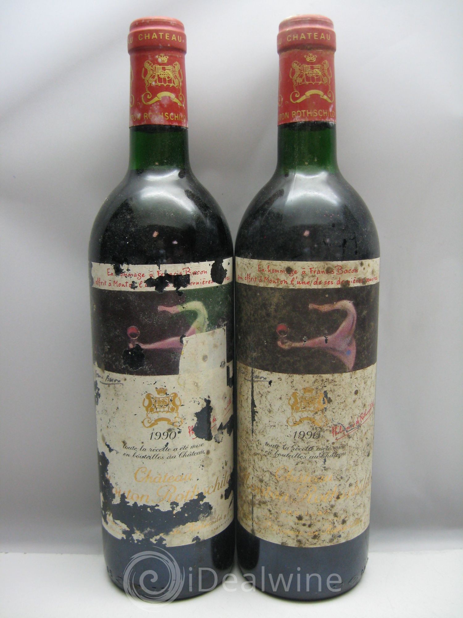 Château Mouton Rothschild 1er Grand Cru Classé 1990 - Lot de 12 bouteilles - 1