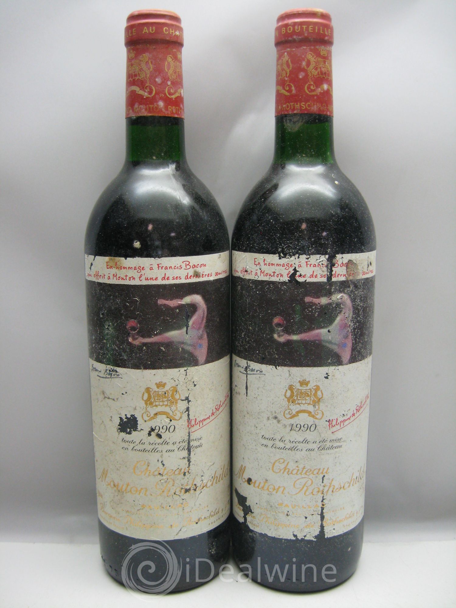 Château Mouton Rothschild 1er Grand Cru Classé 1990 - Lot de 6 bouteilles - 0