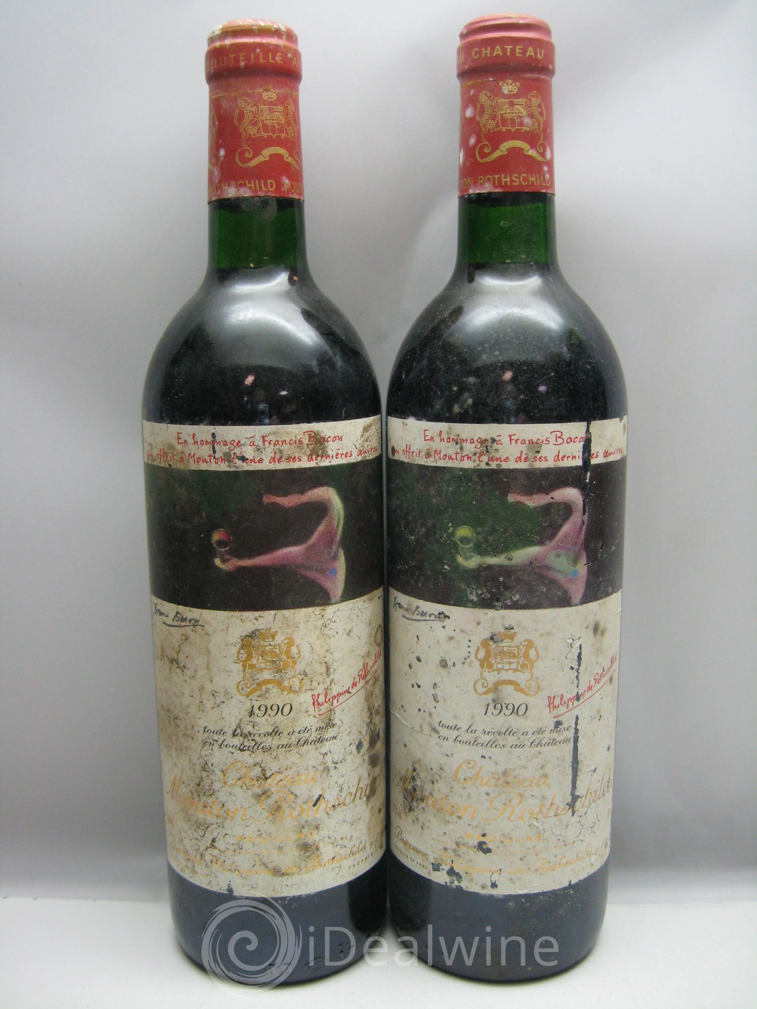 Château Mouton Rothschild 1er Grand Cru Classé 1990 - Lot de 6 bouteilles - 1