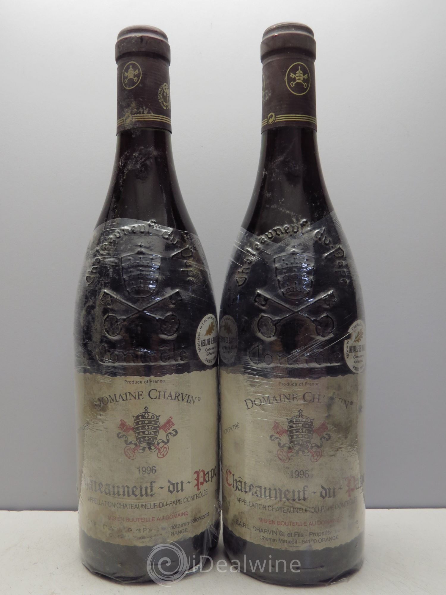 Châteauneuf-du-Pape Charvin (Domaine) (sans prix de réserve - no reserve) 1996 - Lotto di 2 bottiglie - 0