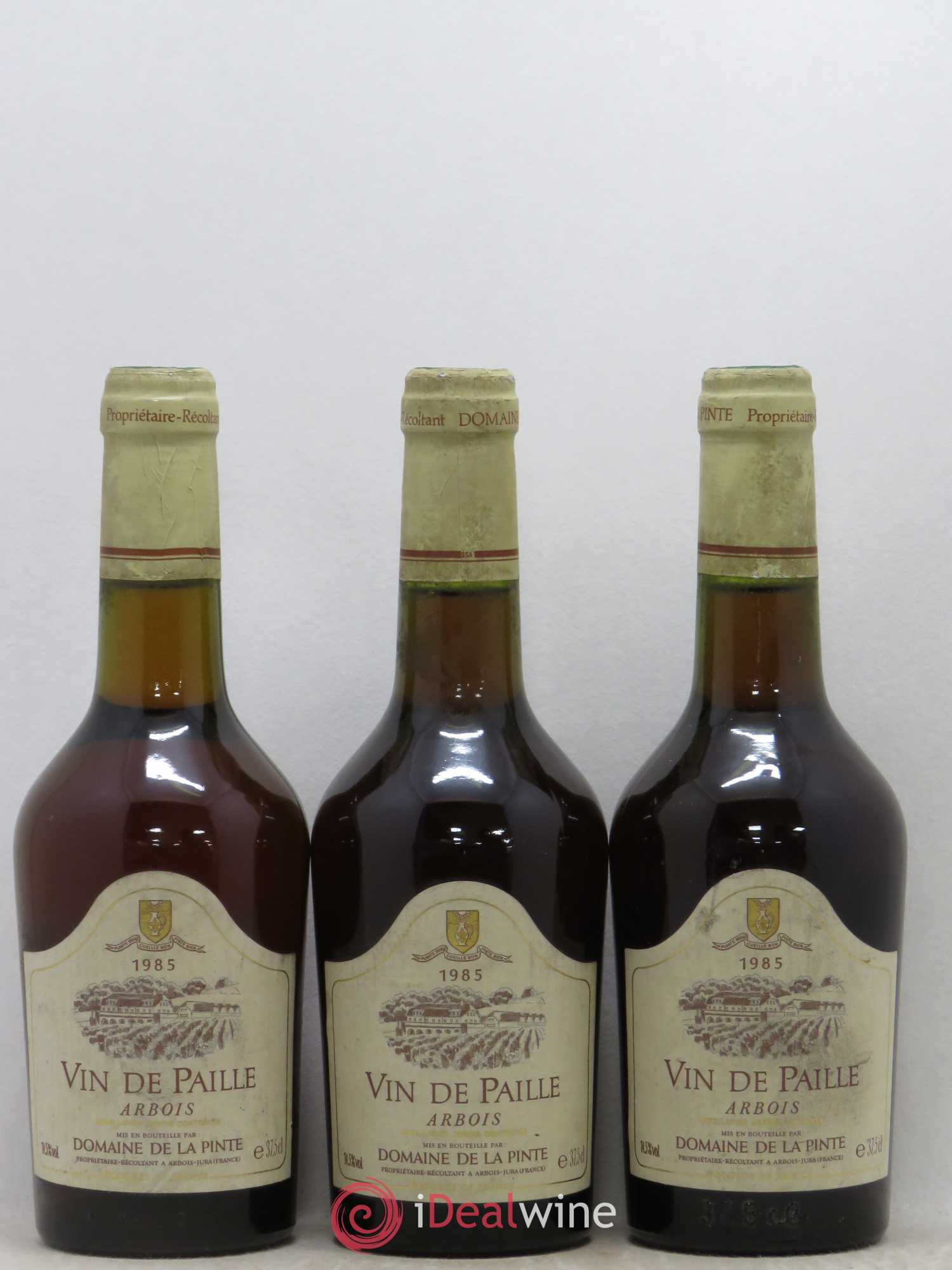 Arbois Vin de Paille Domaine de La Pinte 1985 - Posten von 3 Demi-Flaschen - 0