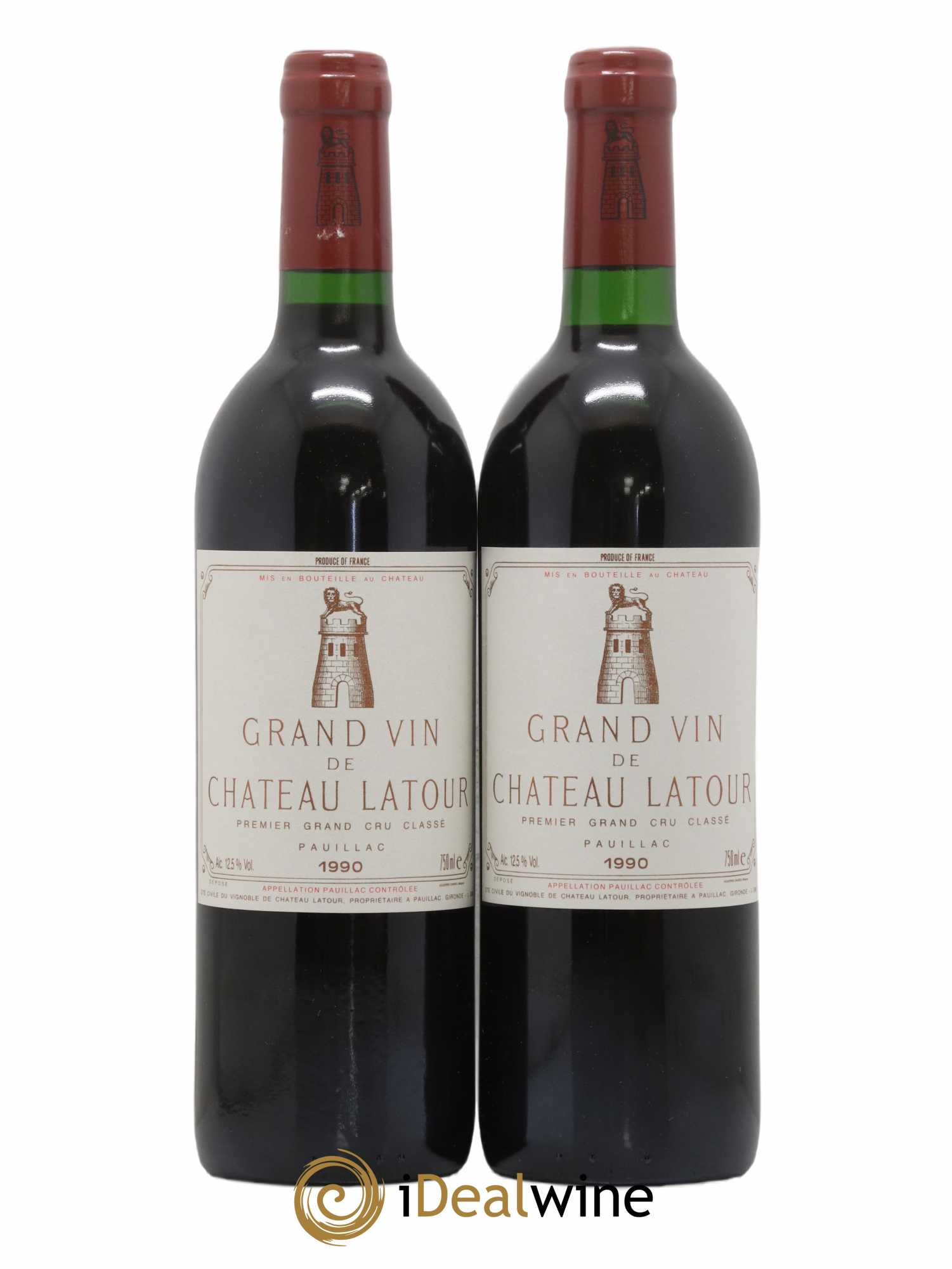 Château Latour 1er Grand Cru Classé 1990 - Lot de 2 bouteilles - 0