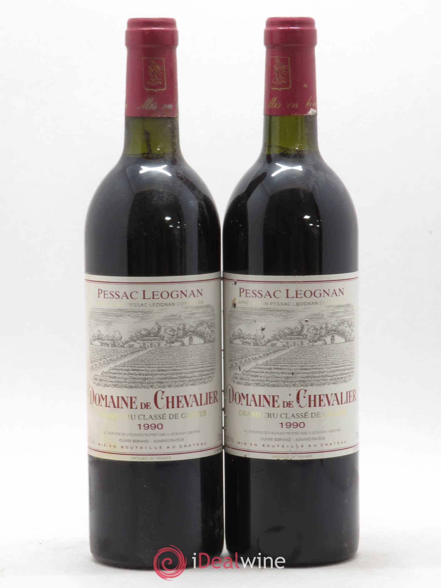Domaine de Chevalier Cru Classé de Graves 1990 - Lot de 2 bouteilles - 0