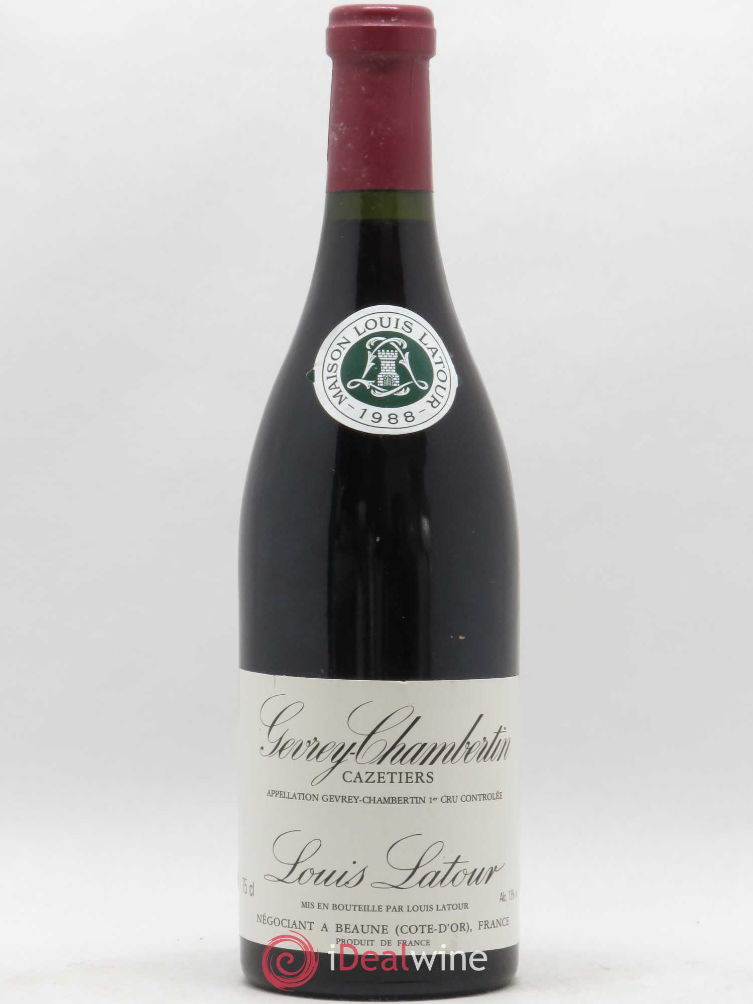 Gevrey-Chambertin 1er Cru Les Cazetiers Louis Latour 1988 - Lot de 1 bouteille - 0
