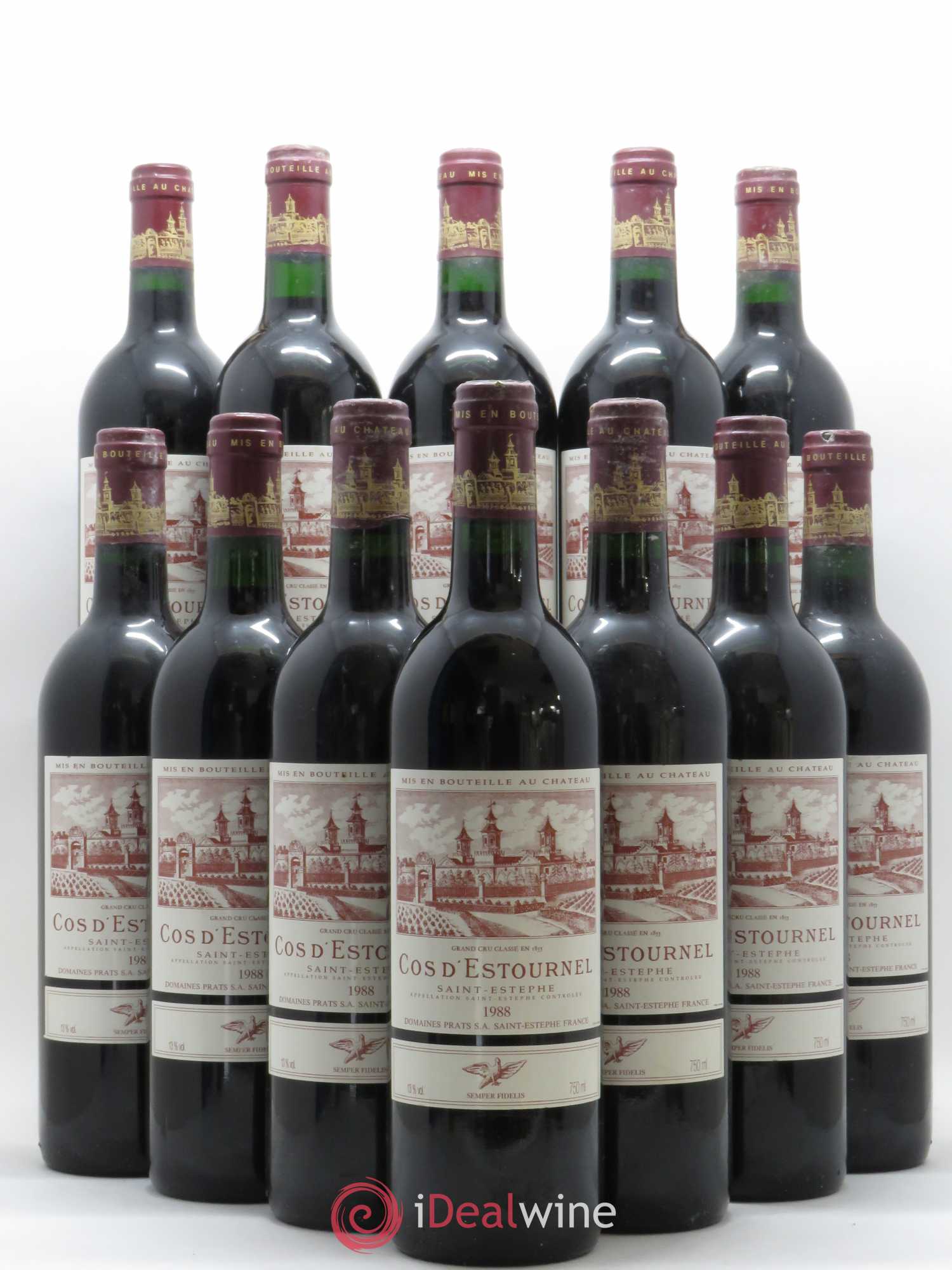 Cos d'Estournel 2ème Grand Cru Classé 1988 - Lot de 12 bouteilles - 0