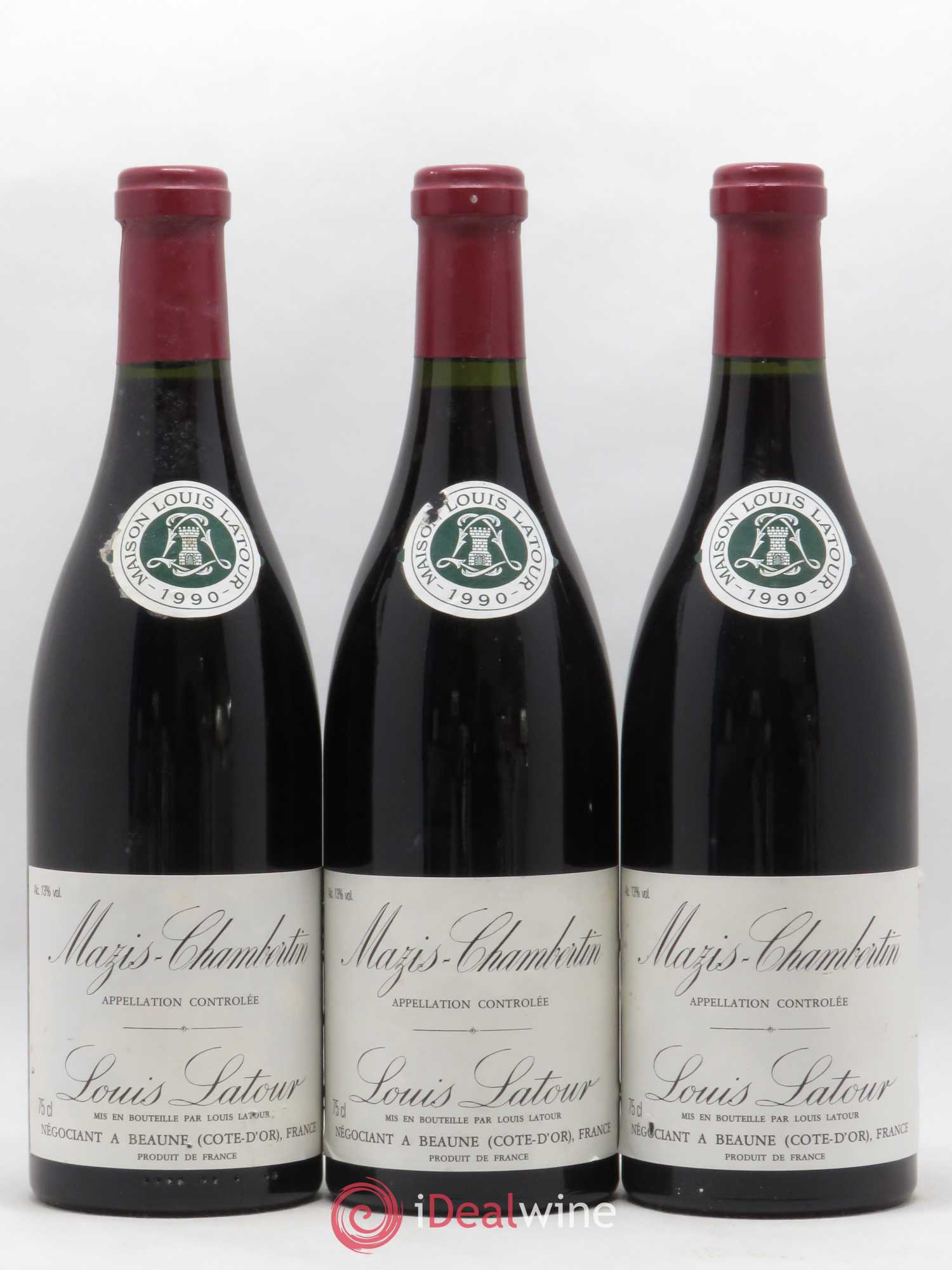 Mazis-Chambertin Grand Cru Latour 1990 - Lot de 3 bouteilles - 0