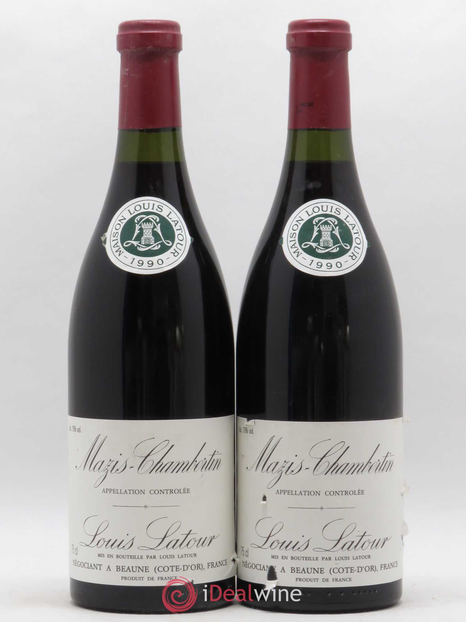 Mazis-Chambertin Grand Cru Latour 1990 - Lot de 2 bouteilles - 0