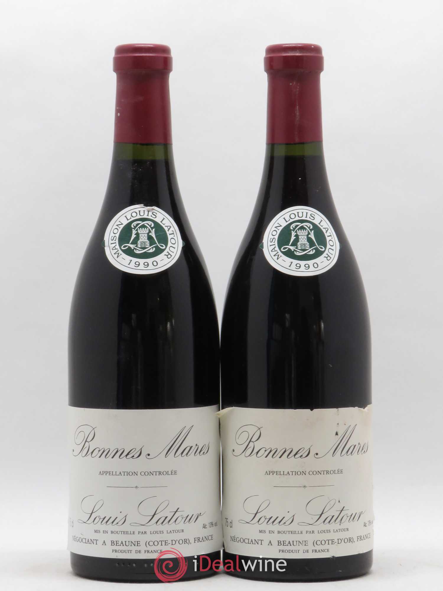 Bonnes-Mares Grand Cru Louis Latour 1990 - Lot de 2 bouteilles - 0